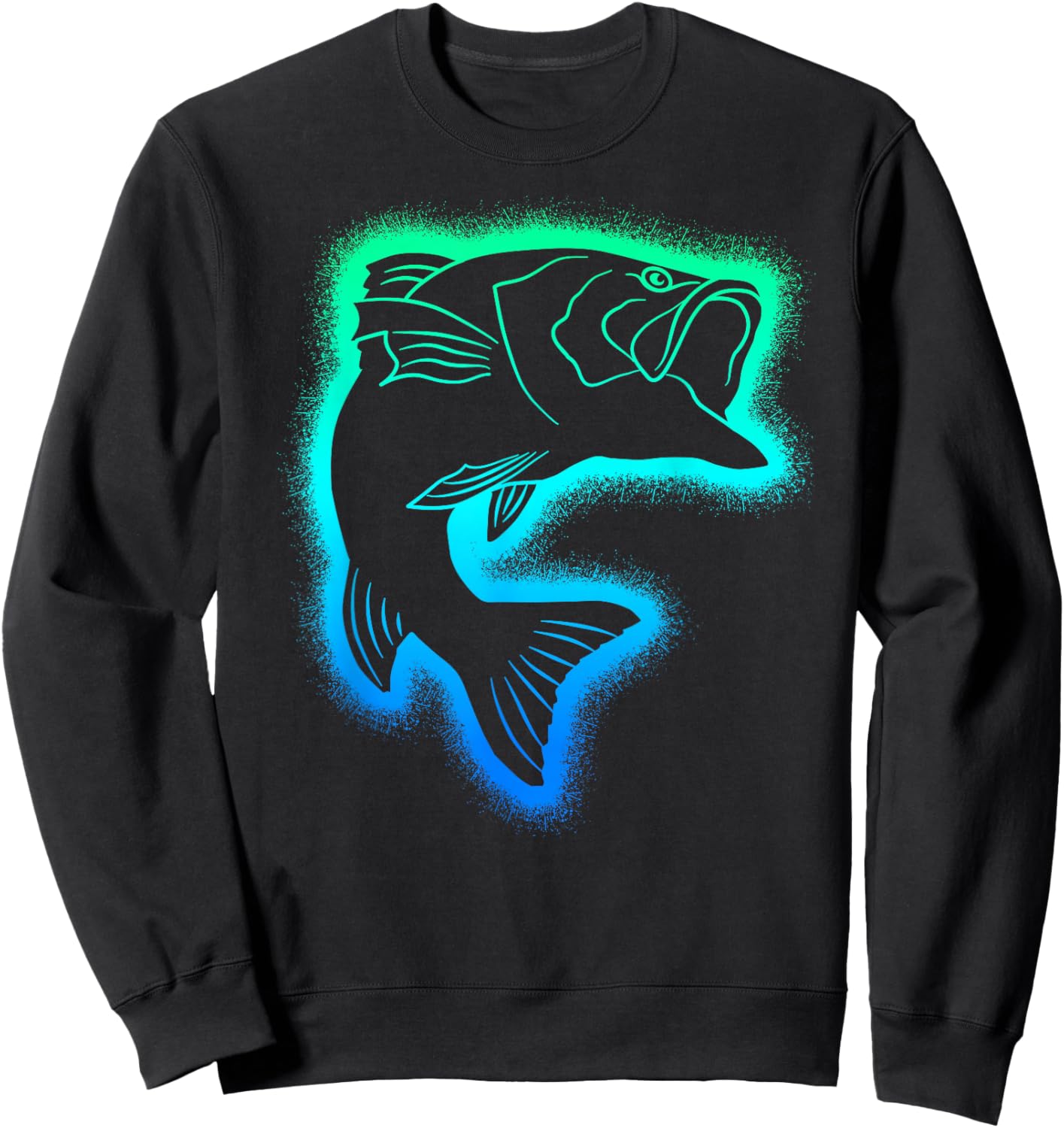 Fishing Fisherman Children's Men's Fishing Boys' Sweatshirt - Sweatshirt | Black