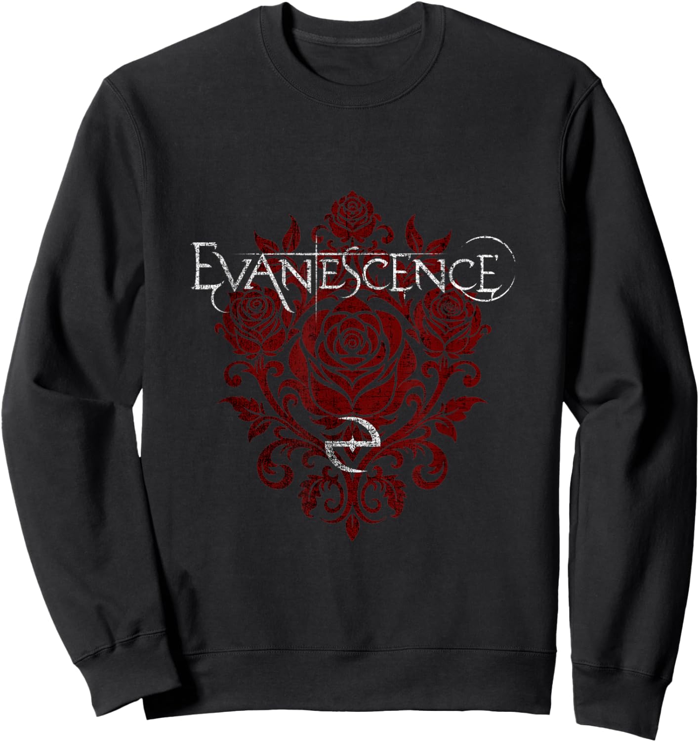 Evanescence Rose Logo Sweatshirt - Sweatshirt | Black