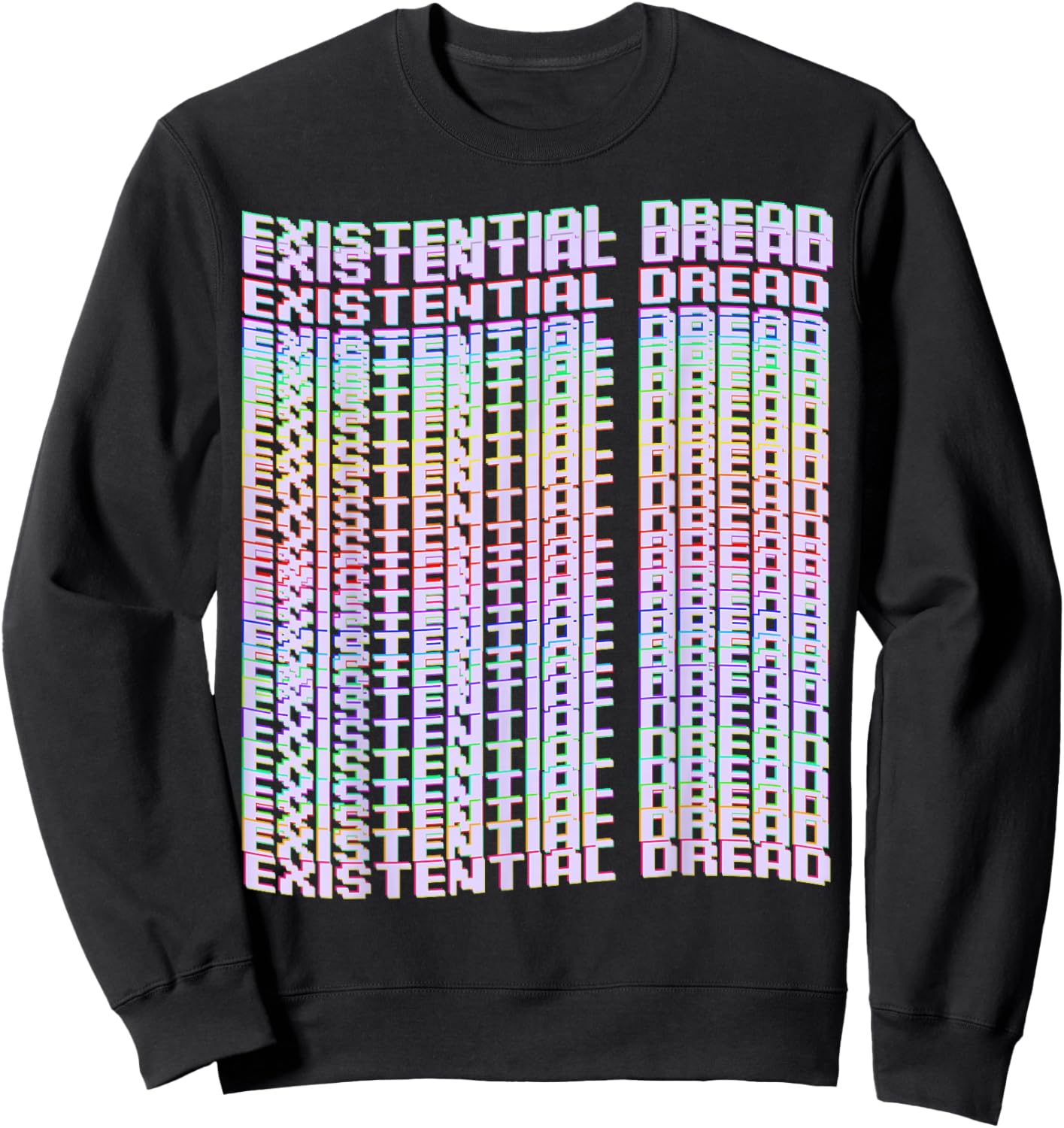 Existential Dread Vaporwave Streetwear Aesthetic Cyberpunk Sweatshirt - Sweatshirt | Black