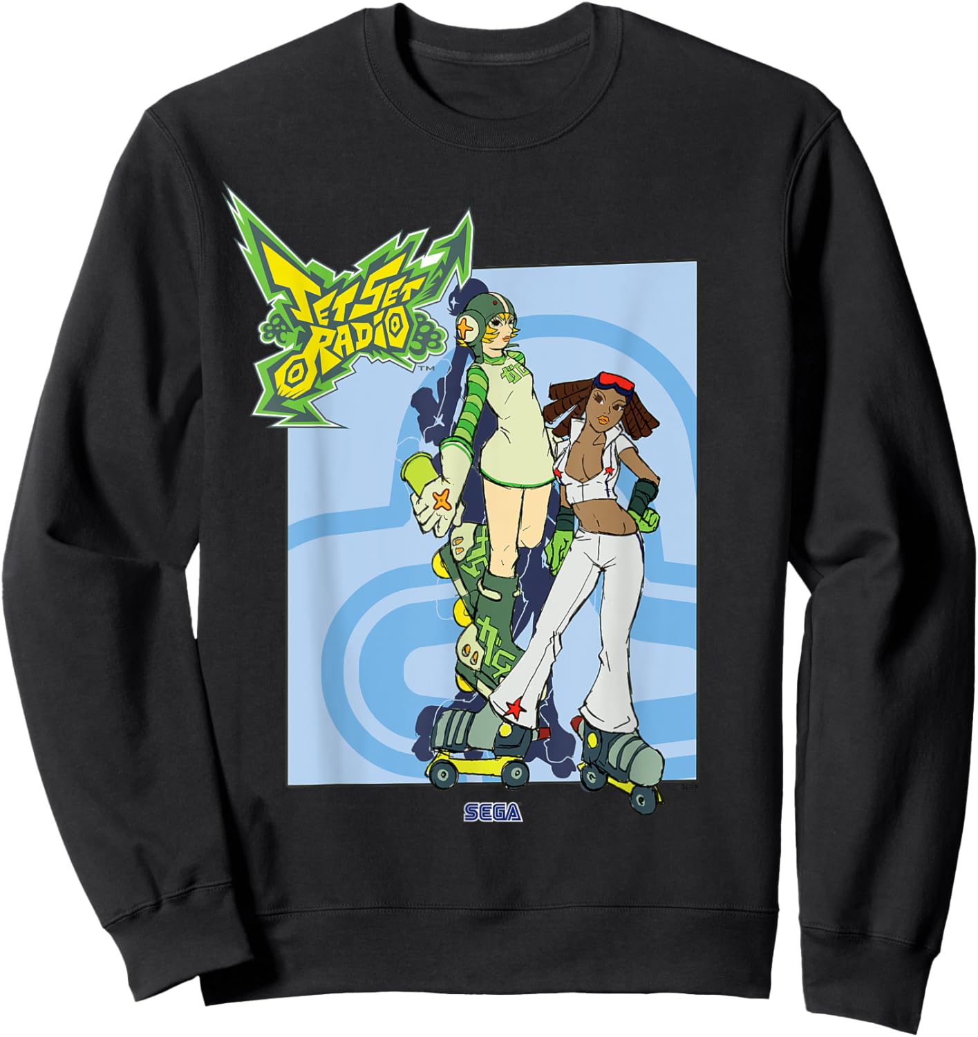 Jet Set Radio Duo Gum, Piranha SEGA Dreamcast Video Game Sweatshirt - Sweatshirt | Black