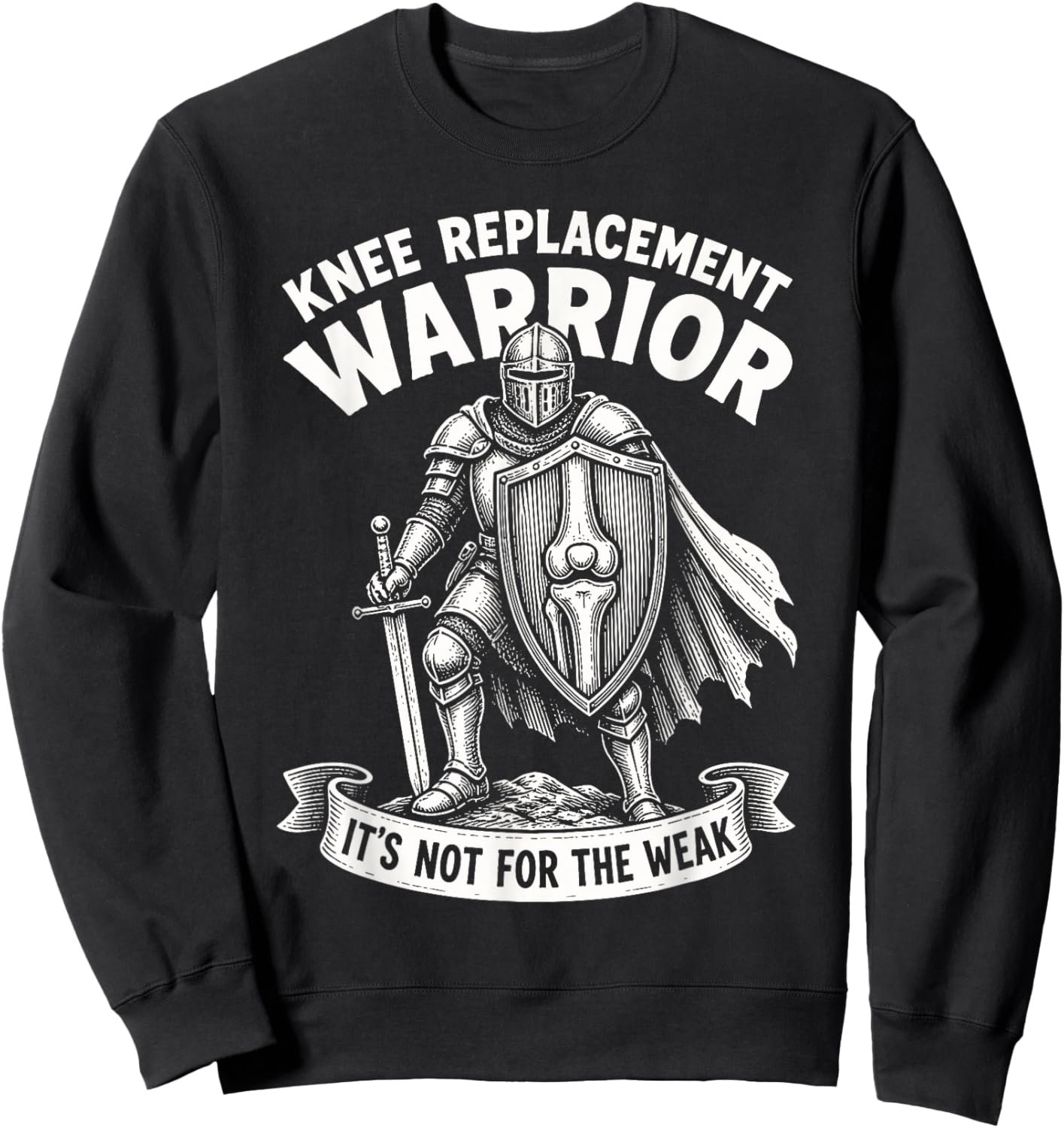 Knee Replacement Recovery Knee Surgery Recovery Sweatshirt - Sweatshirt | Black