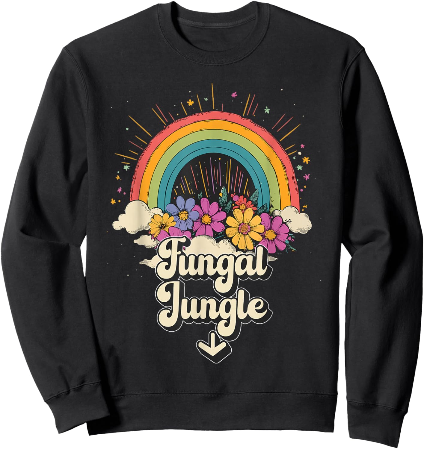 Inappropriate Fungal Jungle Embarrassing Adult Humor Sweatshirt - Sweatshirt | Black