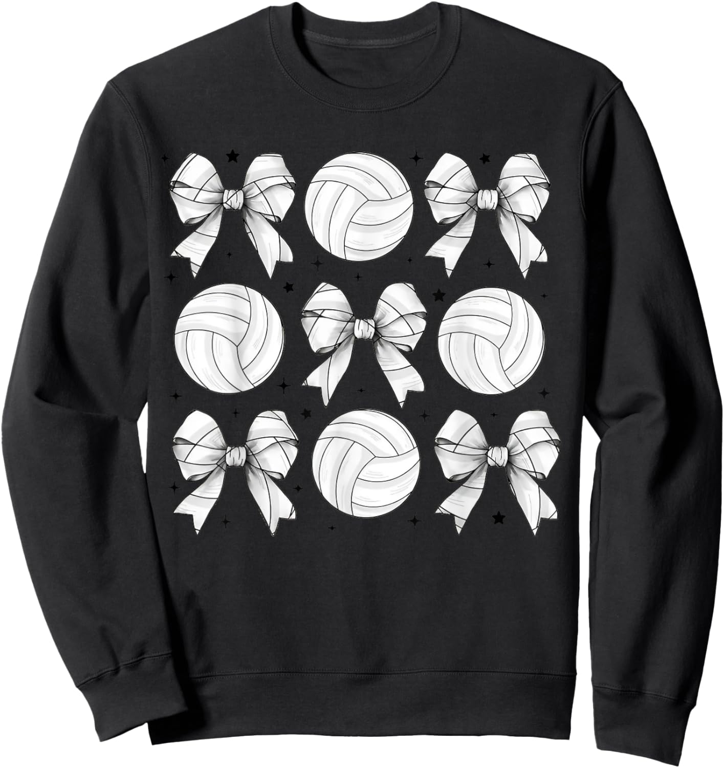 Funny Volleyball For Girls Teens Women Volleyball Coquette Sweatshirt - Sweatshirt | Black