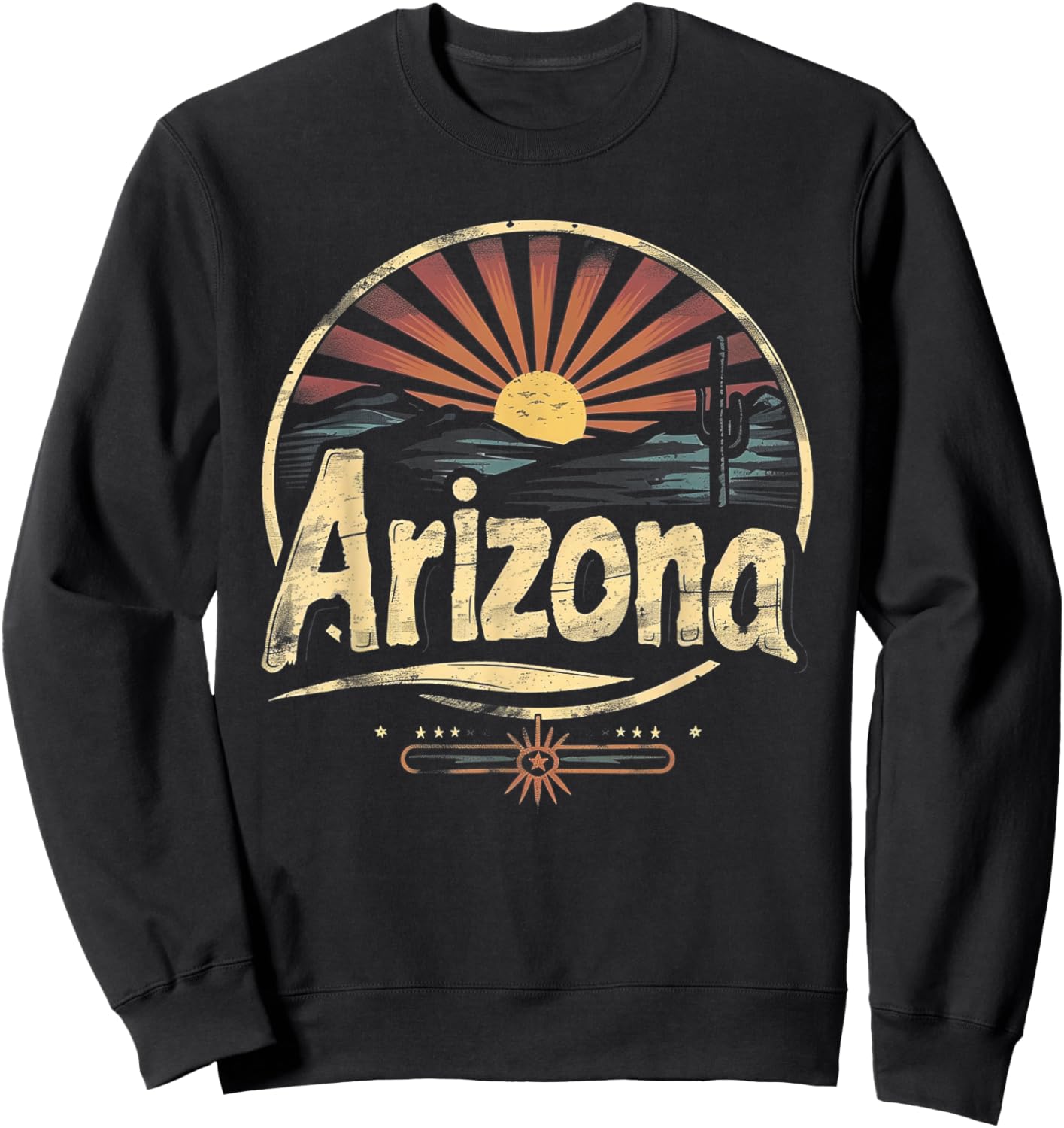 Arizona - Cool Funny Graphic Vintage Men Women Kids Retro Sweatshirt - Sweatshirt | Black