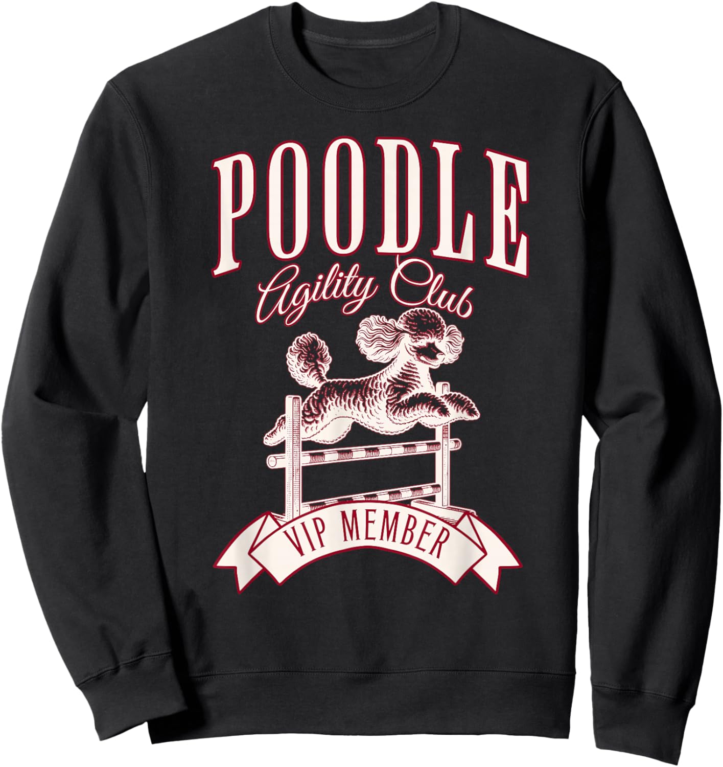 Poodle Agility Club VIP Member Exclusive Sweatshirt - Sweatshirt | Black