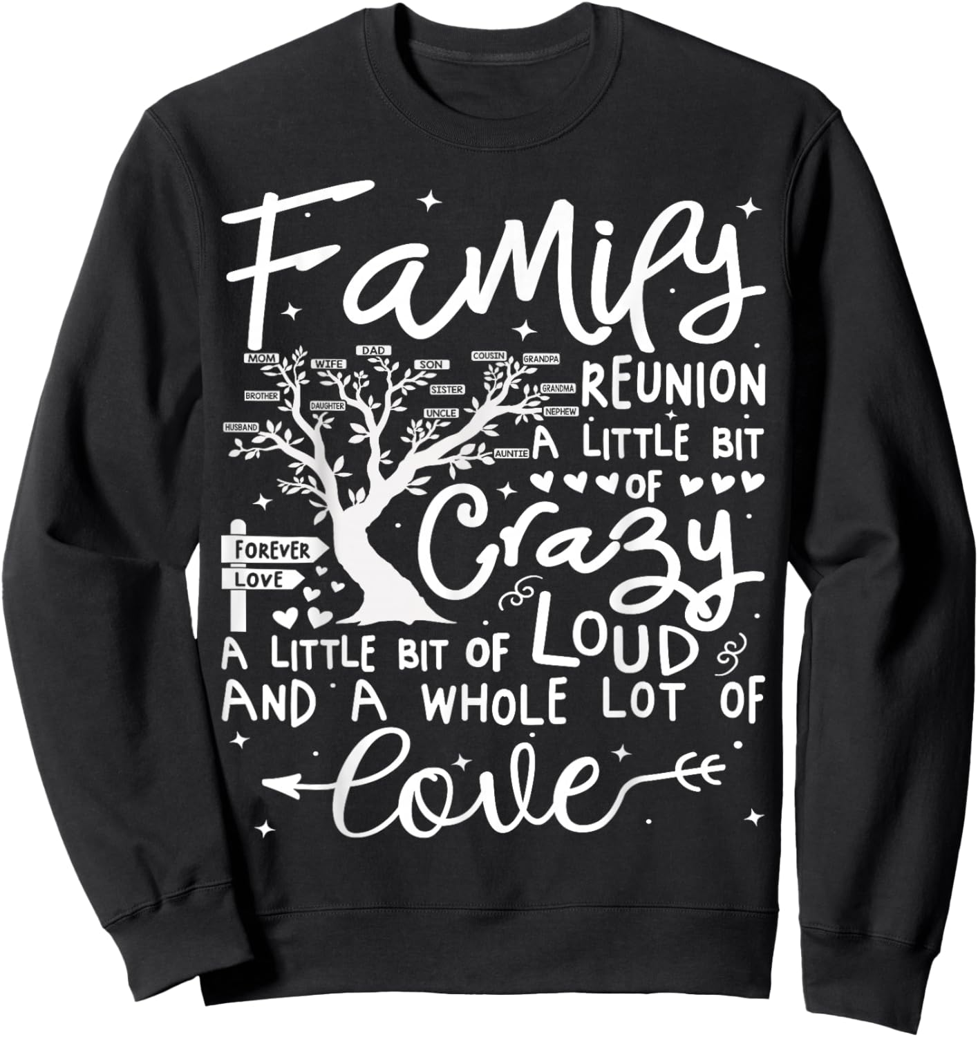 Family Reunion 2025 Shirt Family Matching Reunion Party Sweatshirt - Sweatshirt | Black