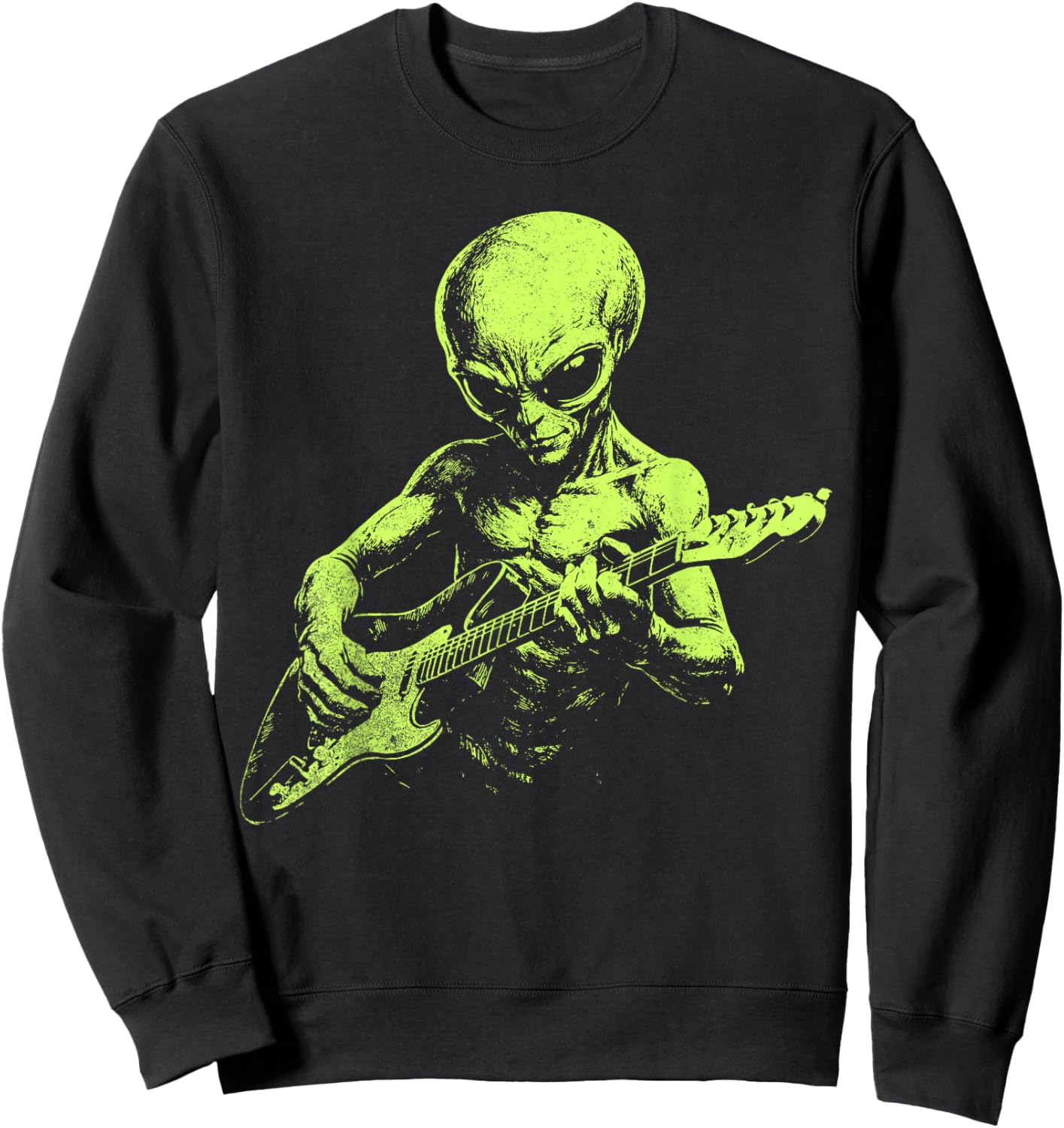 Alien Guitar Sweatshirt - Sweatshirt | Black