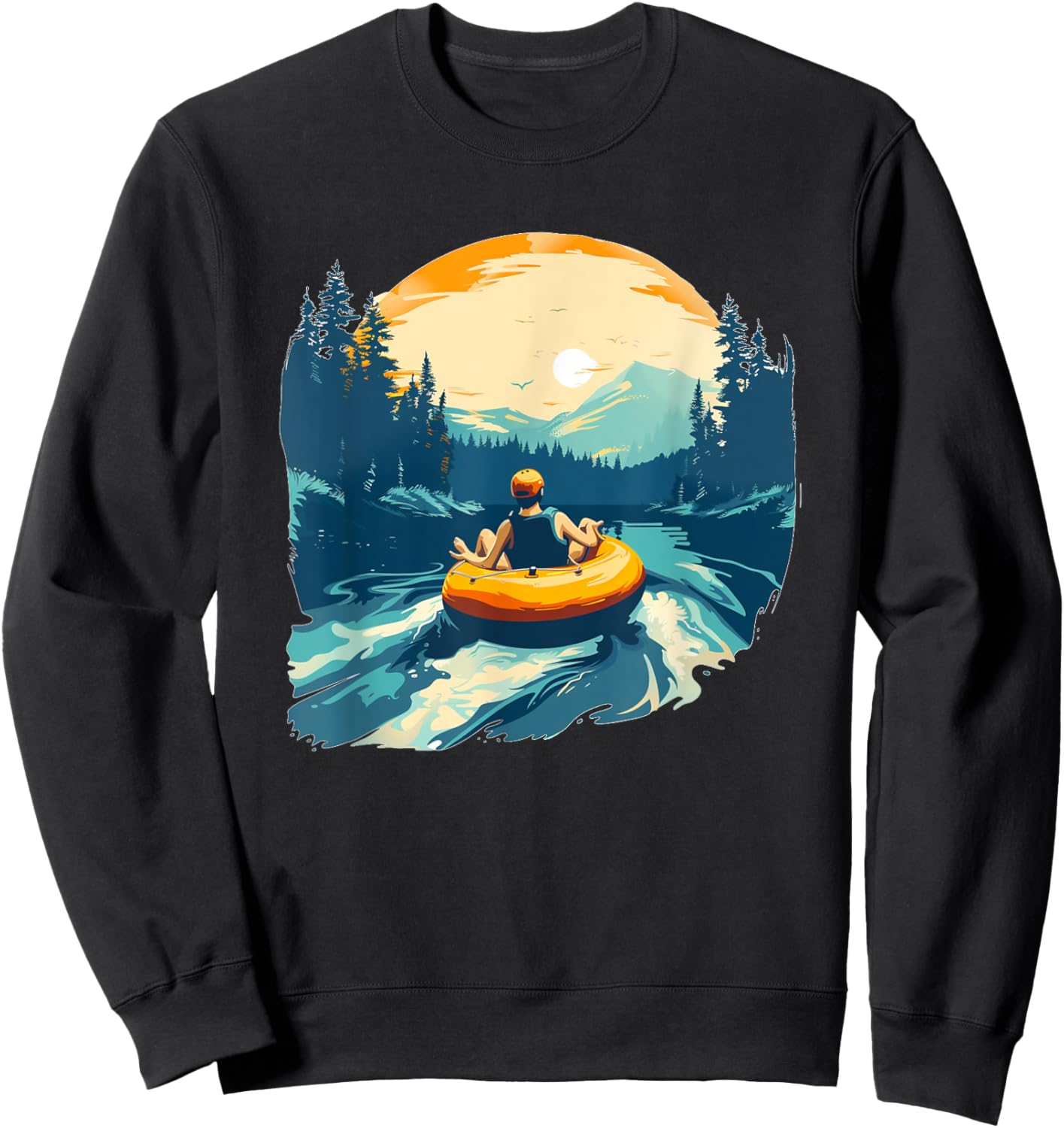 Pretty cool River tubing Costume for Kids and Adults Sweatshirt - Sweatshirt | Black