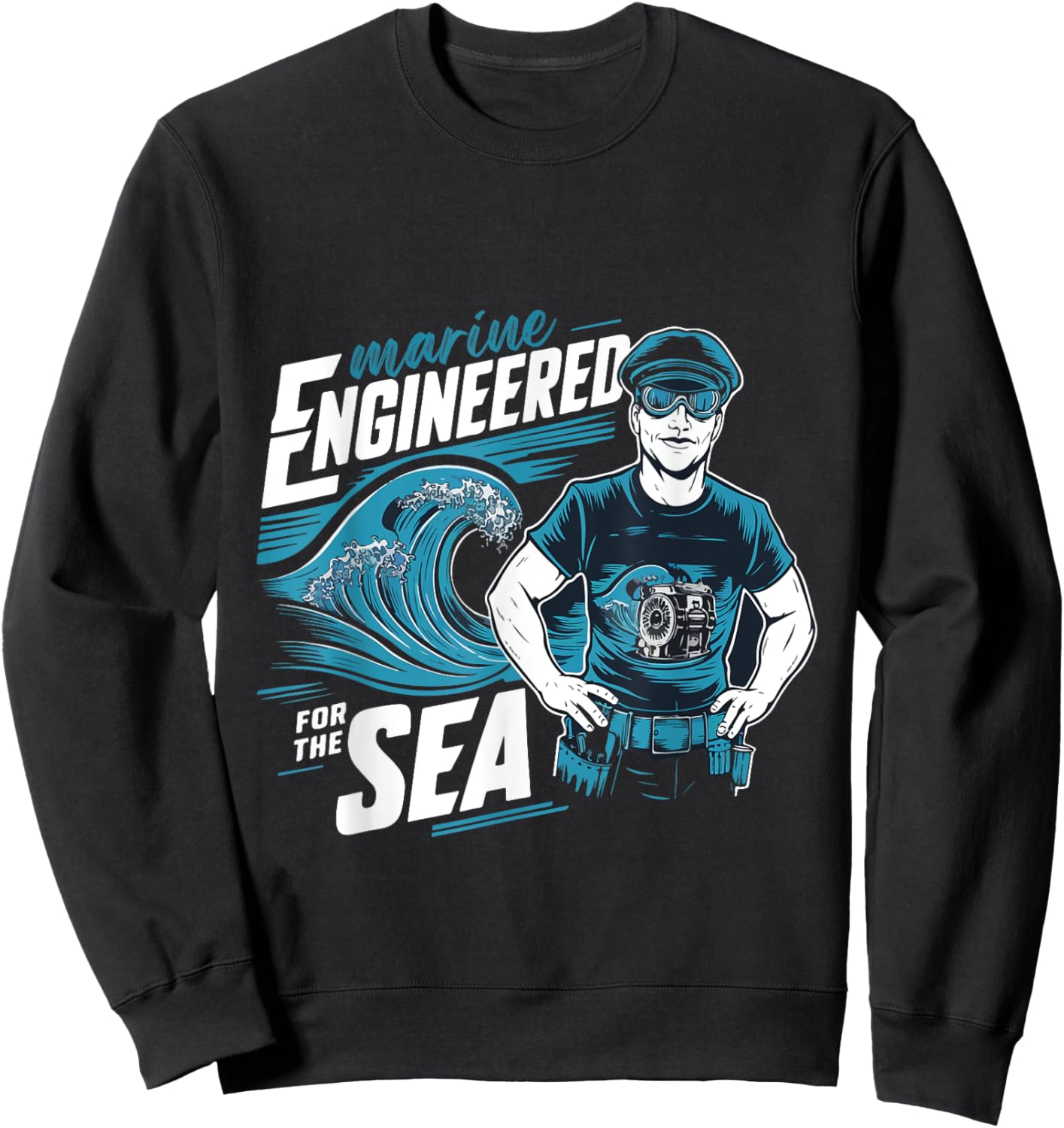 Sea Engineer Mechanical Engineering Sweatshirt - Sweatshirt | Black