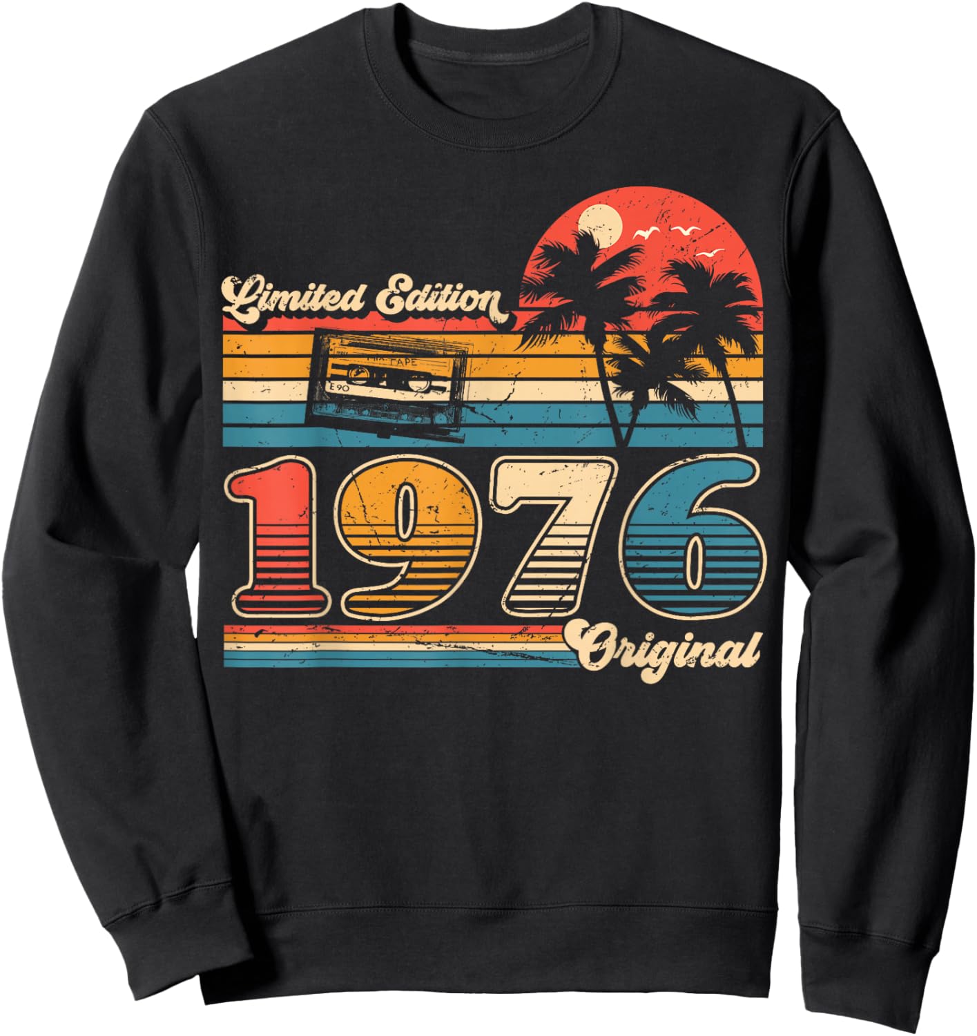 Original 1976 Vintage Birthday ancie Women Sweatshirt - Sweatshirt | Black