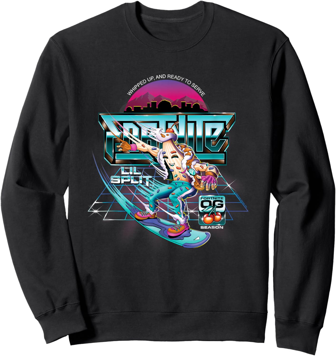 Fortnite Lil Split Whipped Up And Ready To Serve Sweatshirt - Sweatshirt | Black