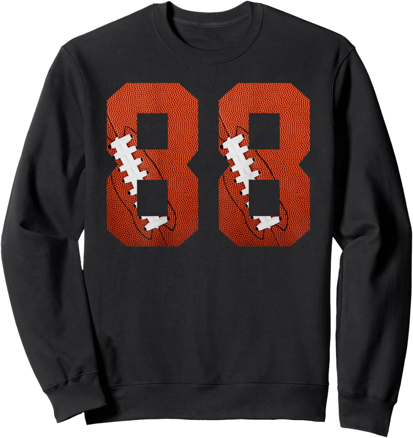 Number 88 BACKSIDE - American Football Jersey Numbered Sweatshirt - Sweatshirt | Black