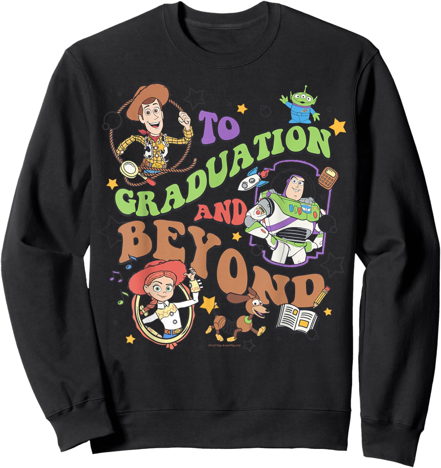 Disney Pixar Toy Story to Graduation and Beyod Group Shot Sweatshirt - Sweatshirt | Black