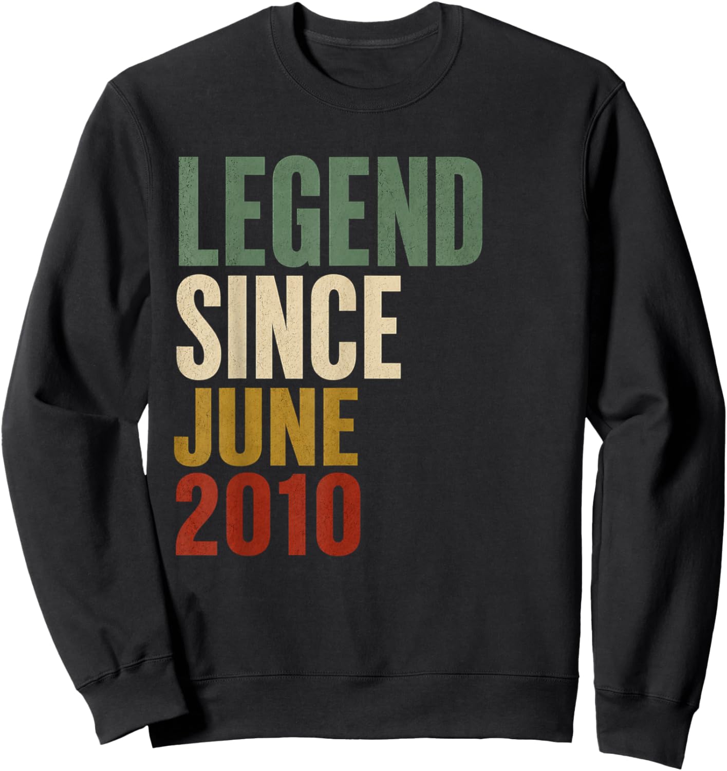 16 Years Old Legend Since May 2010 16th Birthday Gifts Sweatshirt - Sweatshirt | Black