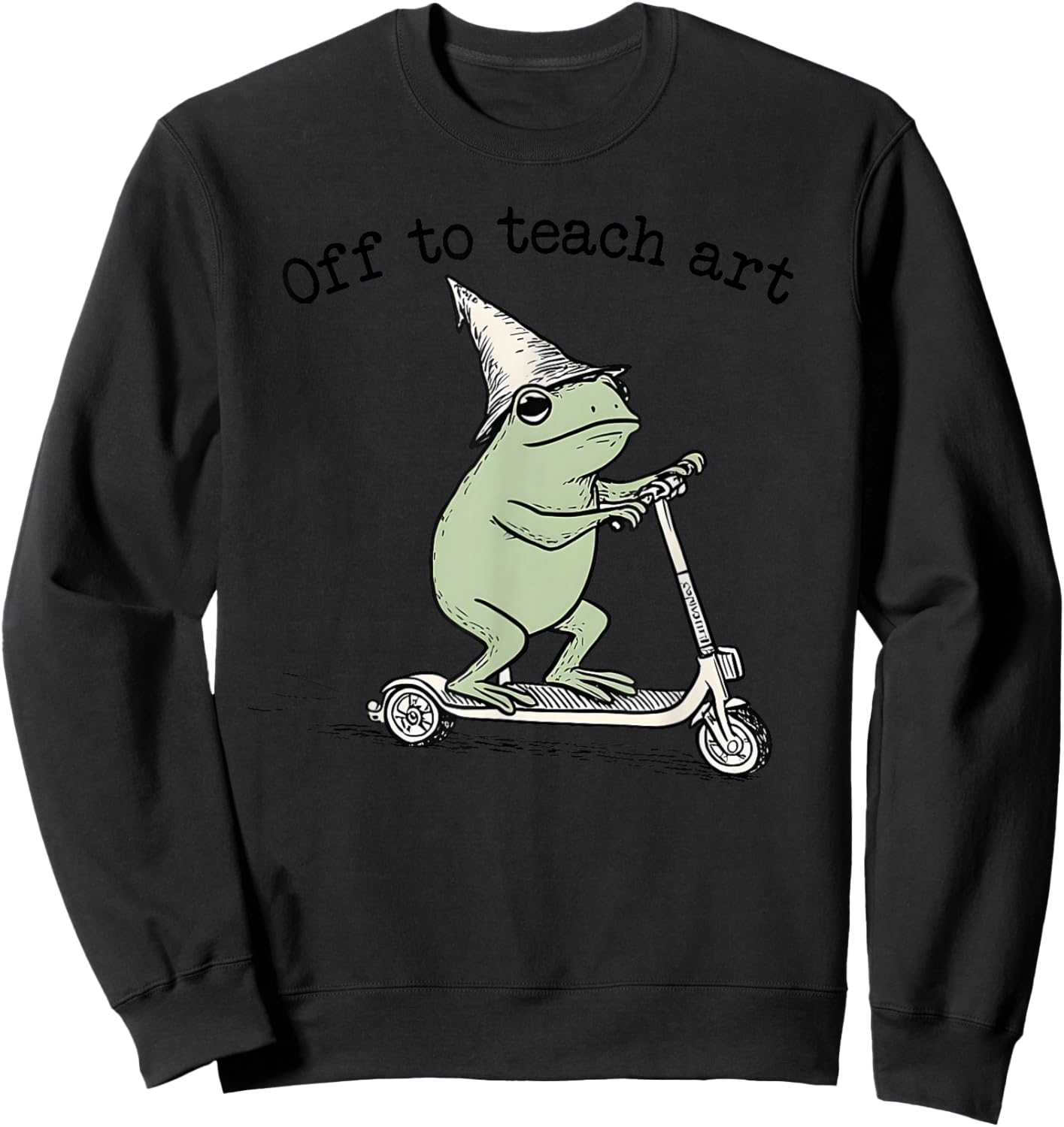 Off to Teach Art Teacher Funny Back to School Drawing Kids Sweatshirt - Sweatshirt | Black