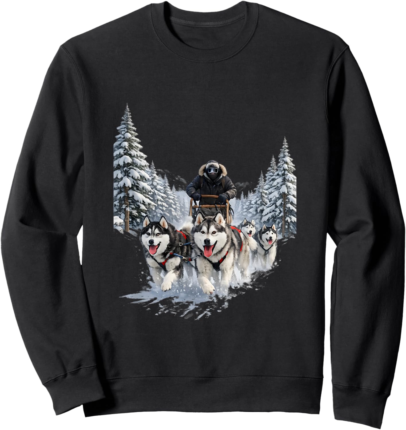 Huskyrennen Dog Sleigh Sweatshirt - Sweatshirt | Black