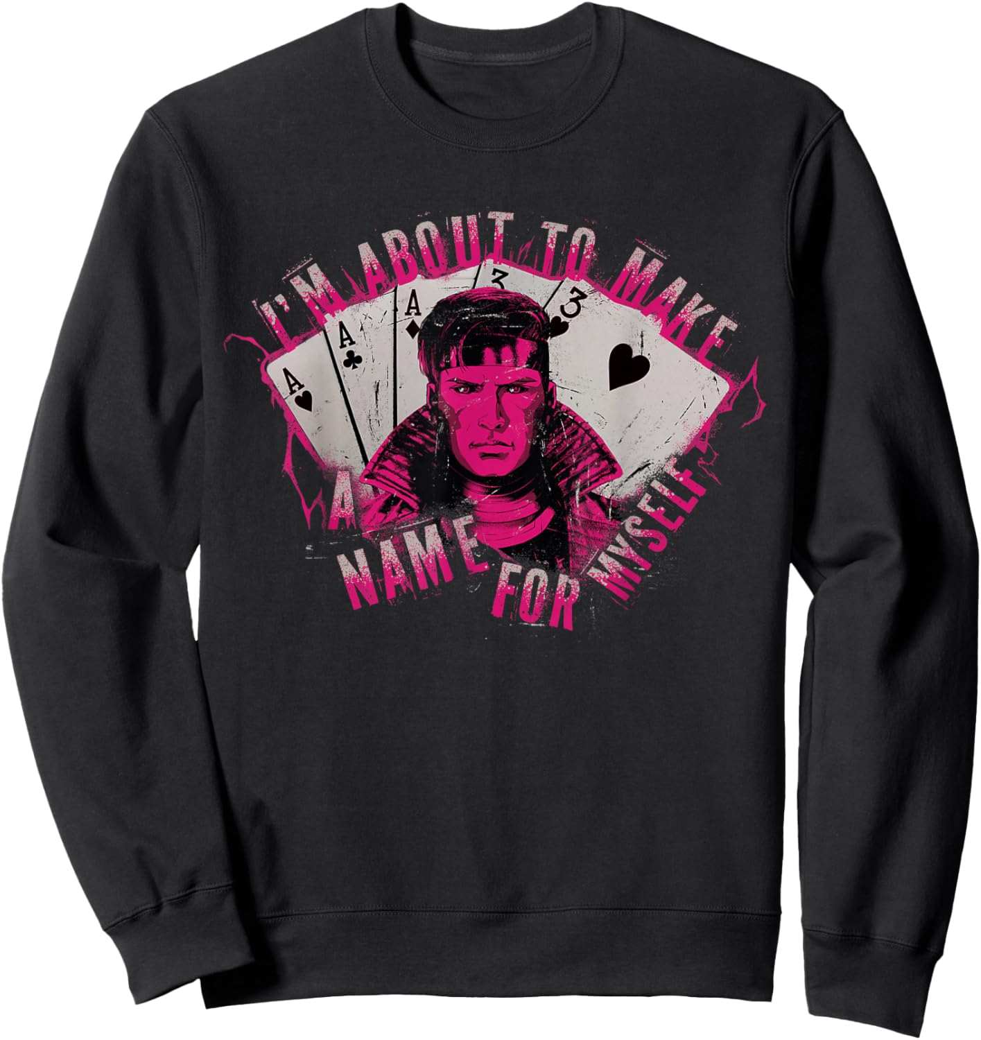 Marvel Studios Deadpool & Wolverine Gambit A Name for Myself Sweatshirt - Sweatshirt | Black