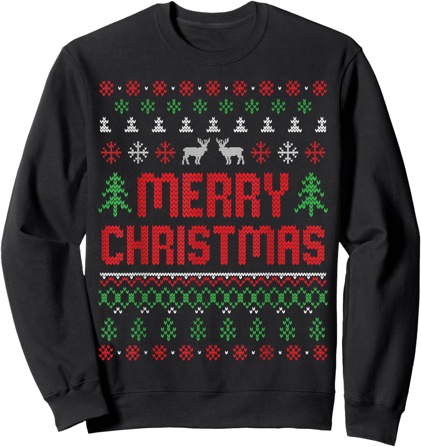 Merry Christmas Sweatshirt - Sweatshirt | Black