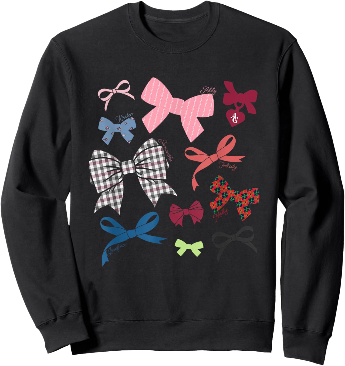 American Girl - Iconic Hair Bows Sweatshirt - Sweatshirt | Black