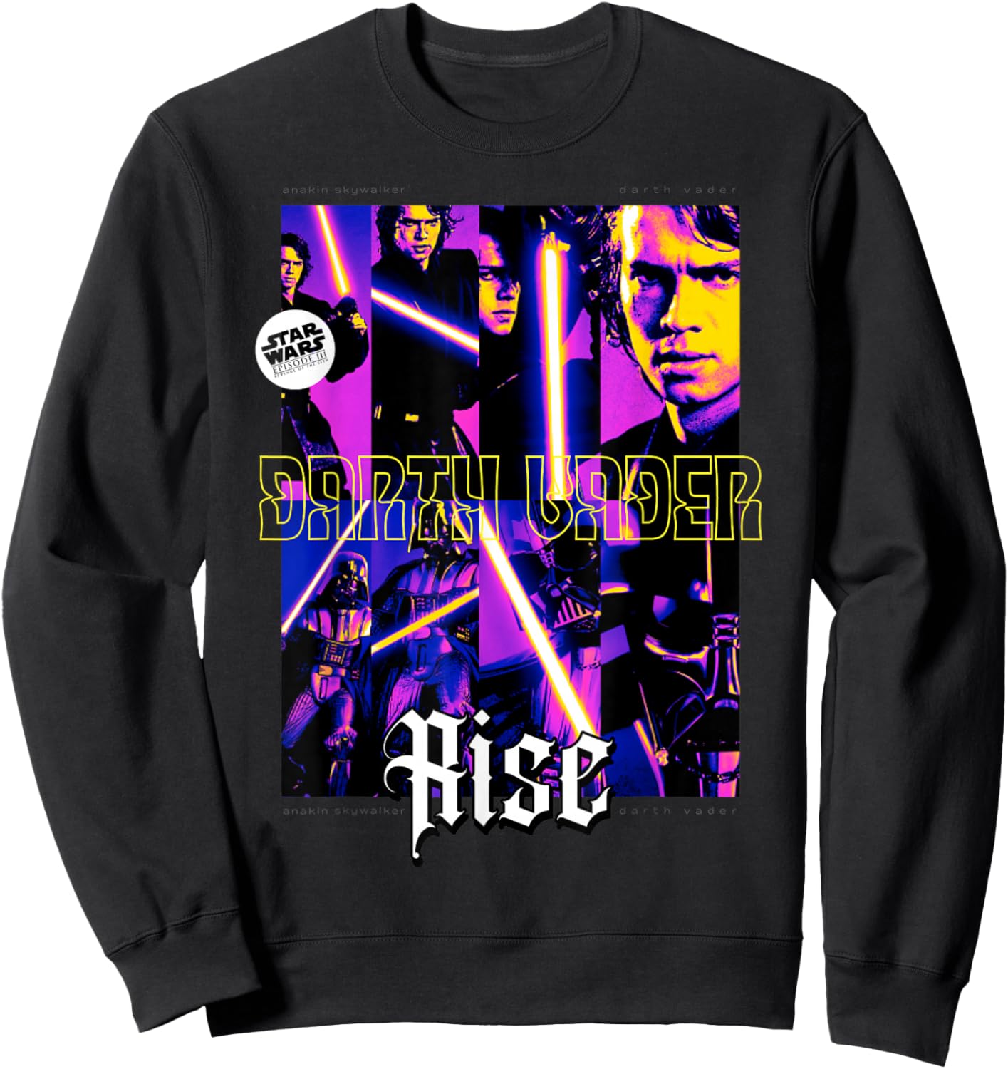 Star Wars Revenge of the Sith Darth Vader Rise Collage Sweatshirt - Sweatshirt | Black