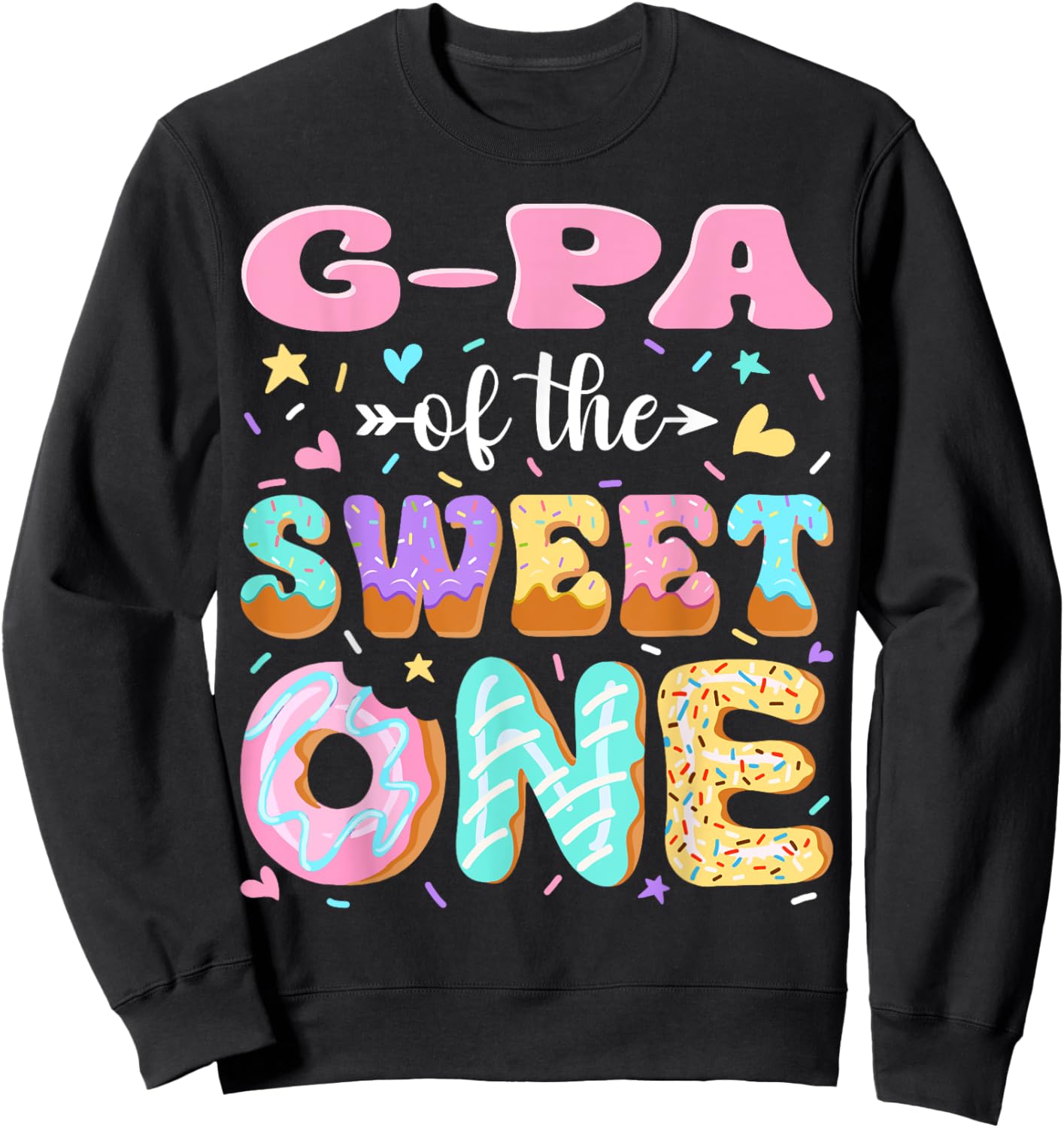G-pa of The Sweet One First Birthday Matching Family Sweatshirt - Sweatshirt | Black