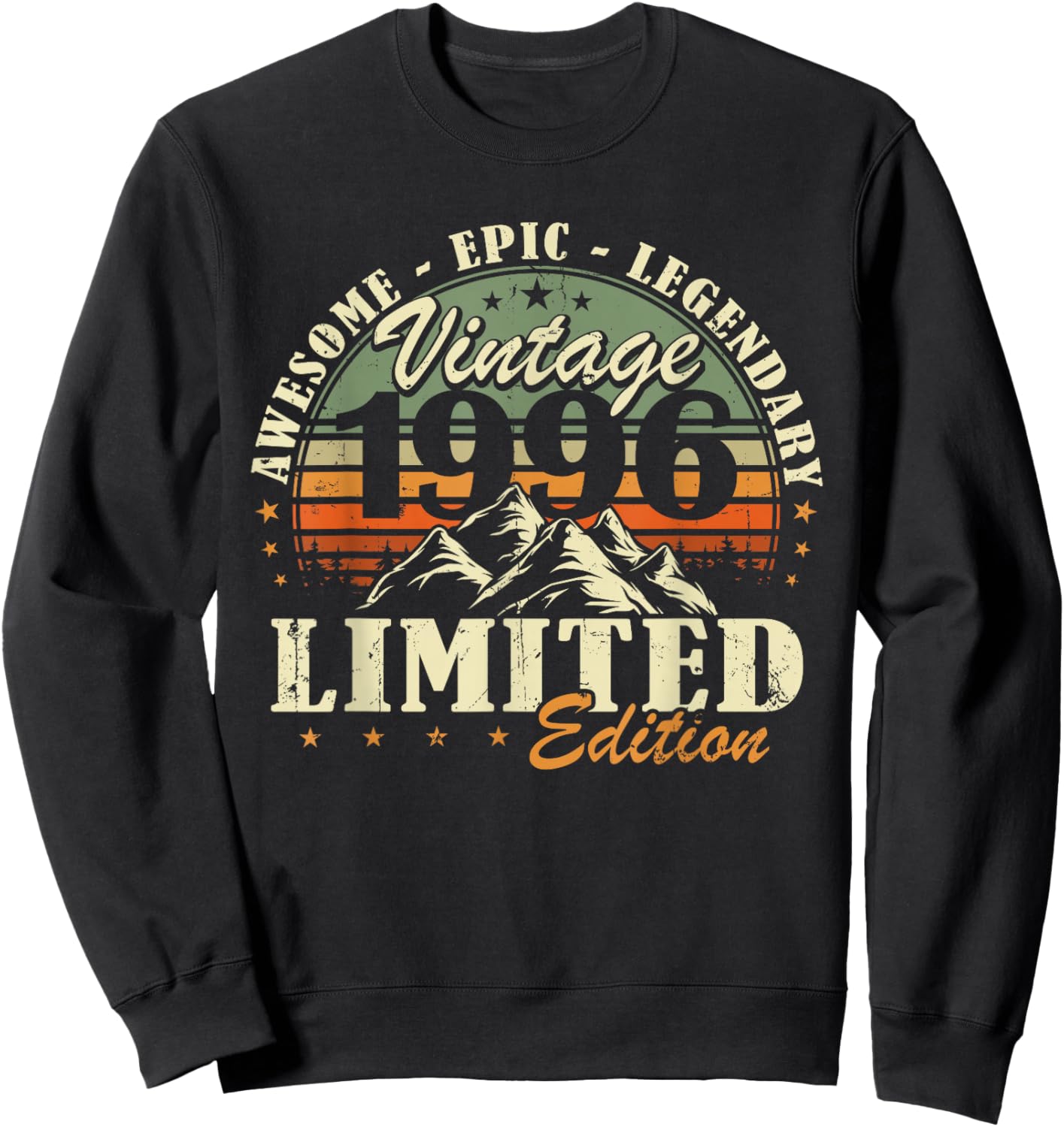 Original 1996 Cadeau Anniversaire 30 Ans pour Hommes Femmes Sweatshirt - Sweatshirt | Black
