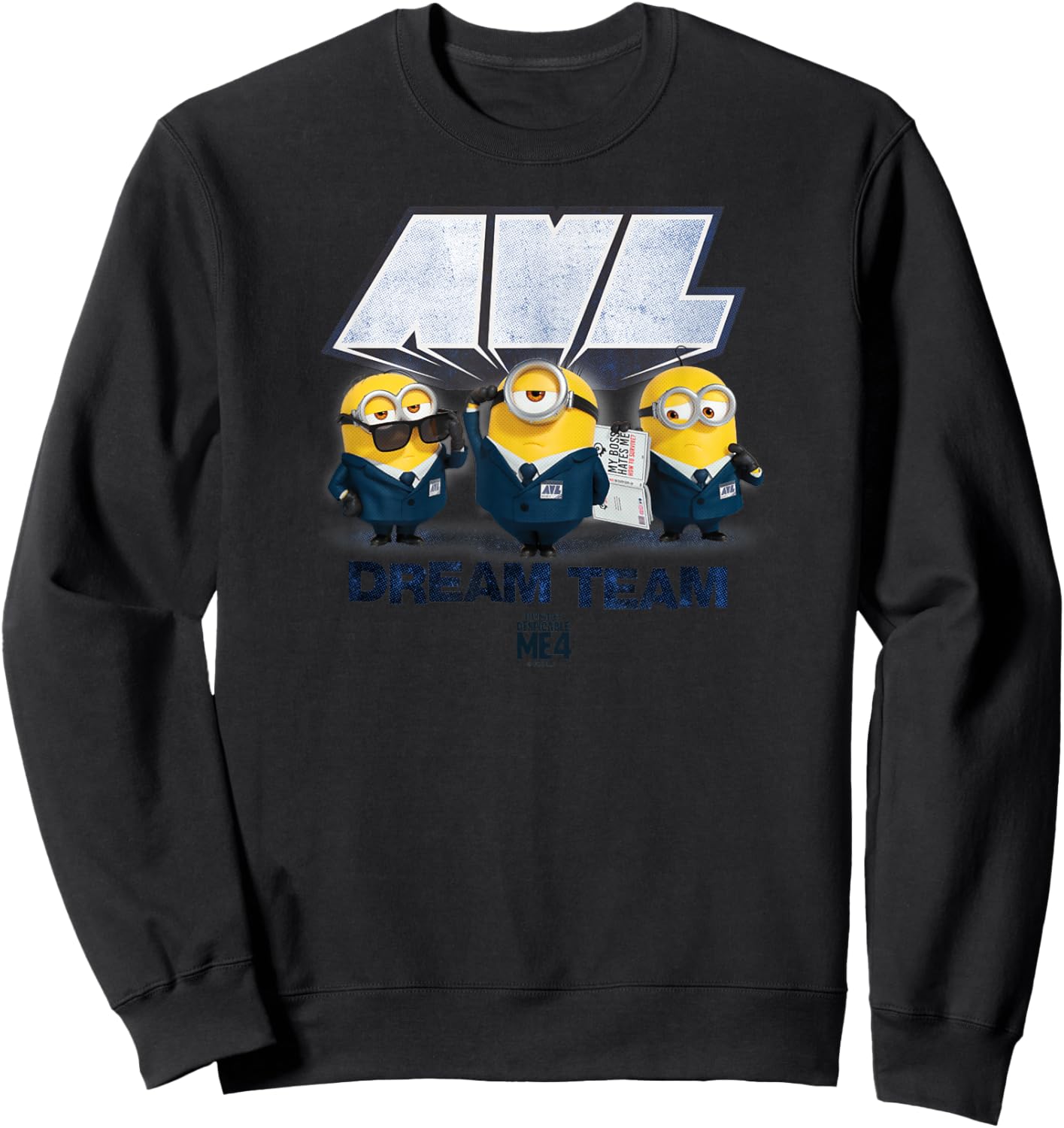Minions Despicable Me 4 AVL Dream Team Sweatshirt - Sweatshirt | Black