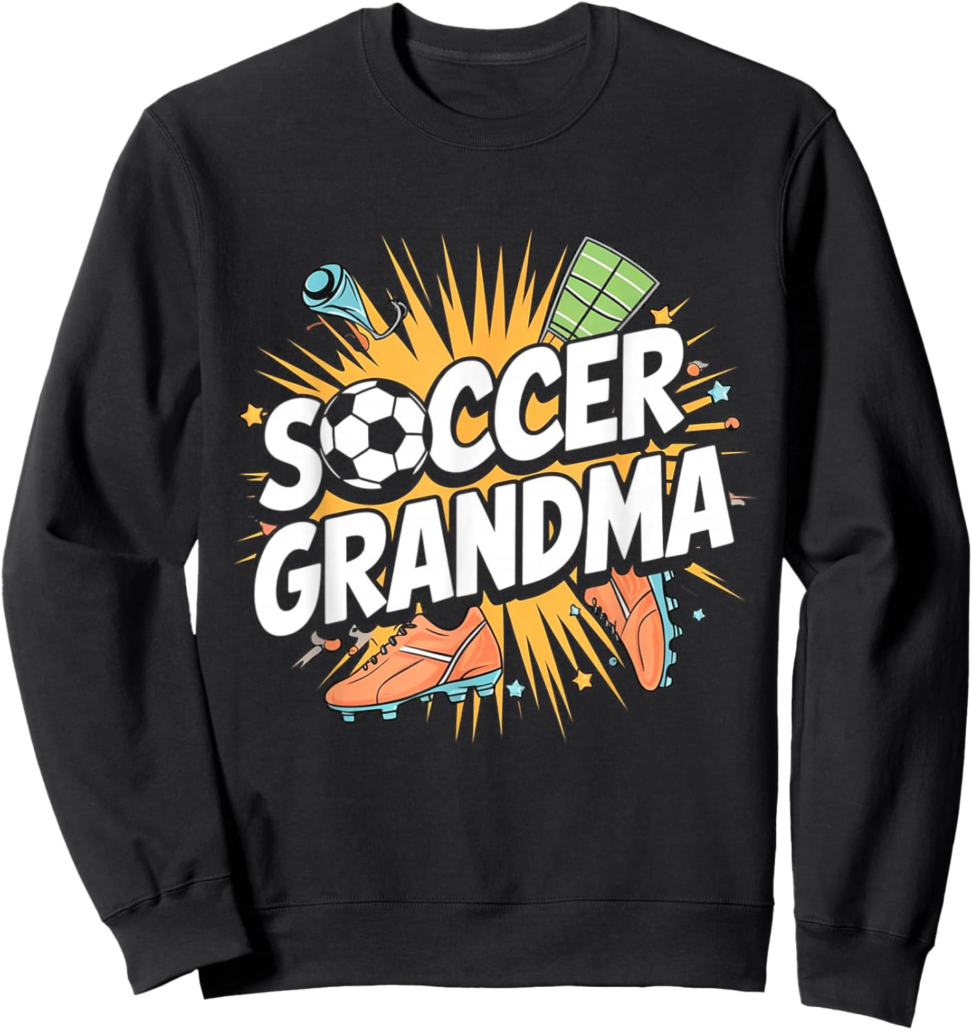 Soccer Grandma Grandmother Soccer Player Sweatshirt - Sweatshirt | Black