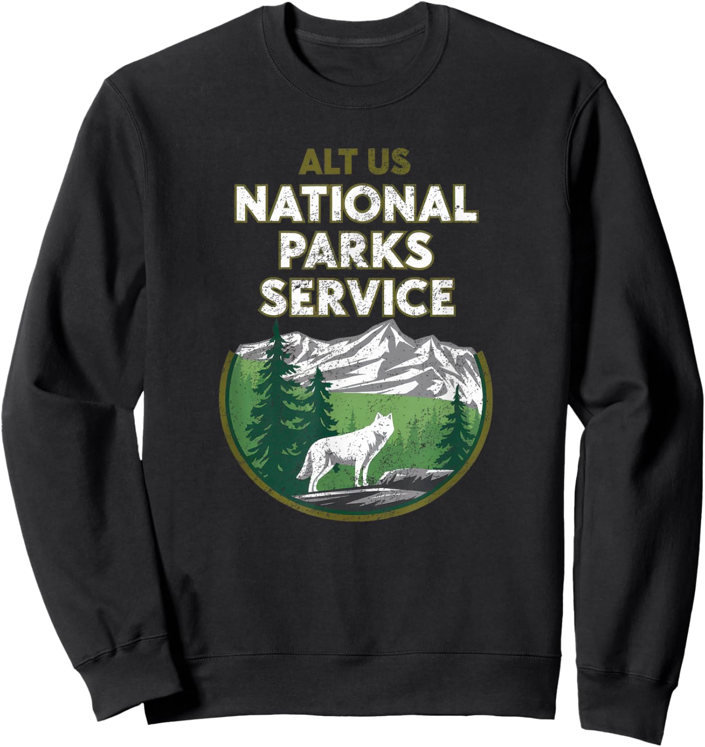 Alt US National Parks Service Resist For Sweatshirt - Sweatshirt | Black