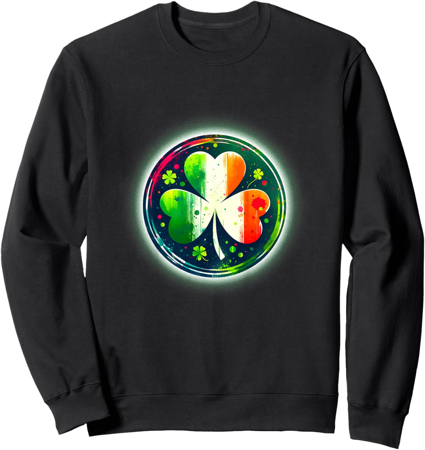 Kids Ireland Shamrock Irish Flag Shirt St Patricks Day Shirt Boys , Green, 2 Sweatshirt - Sweatshirt | Black