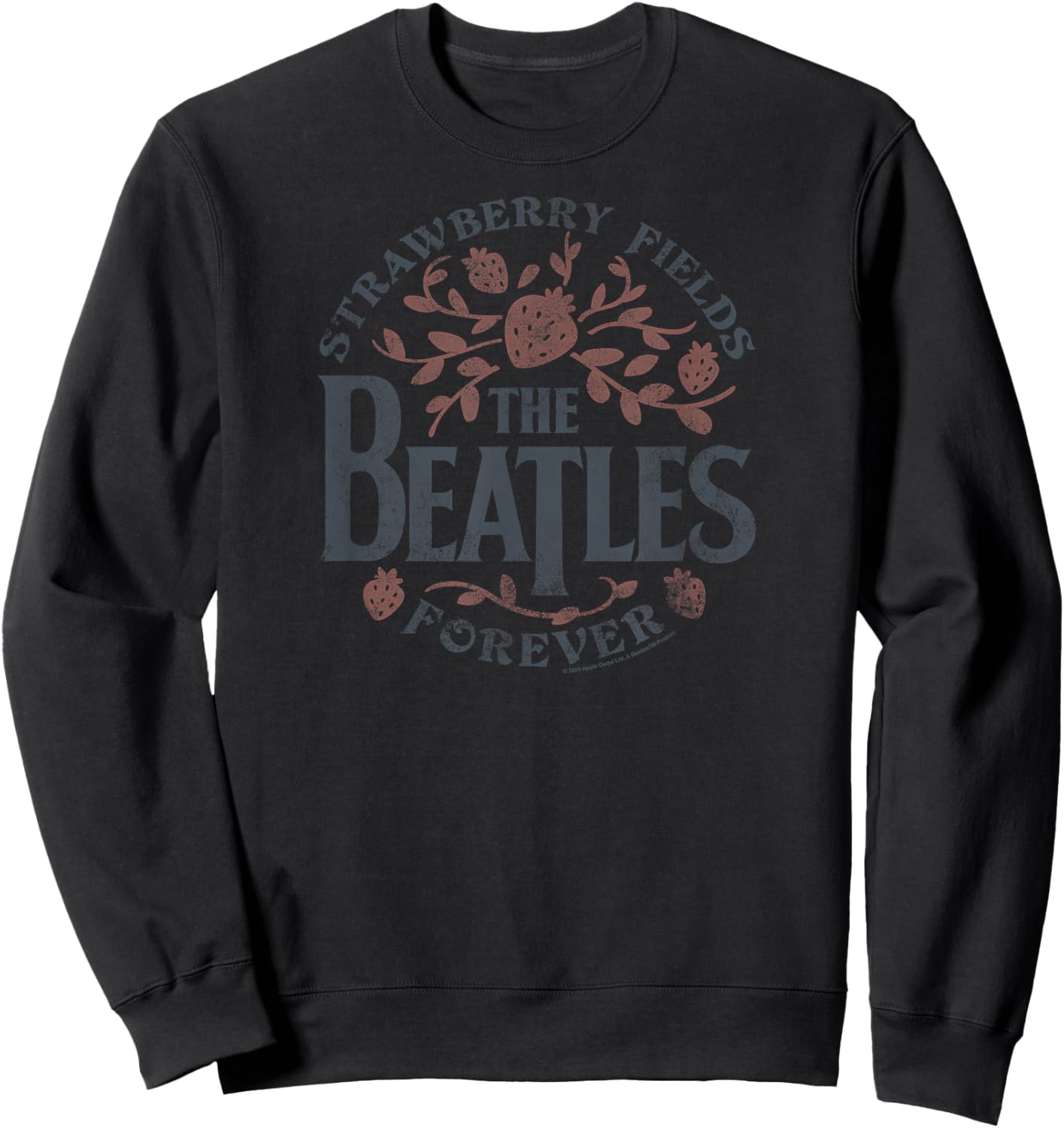 The Beatles -Strawberry Fields Forever Design Sweatshirt - Sweatshirt | Black