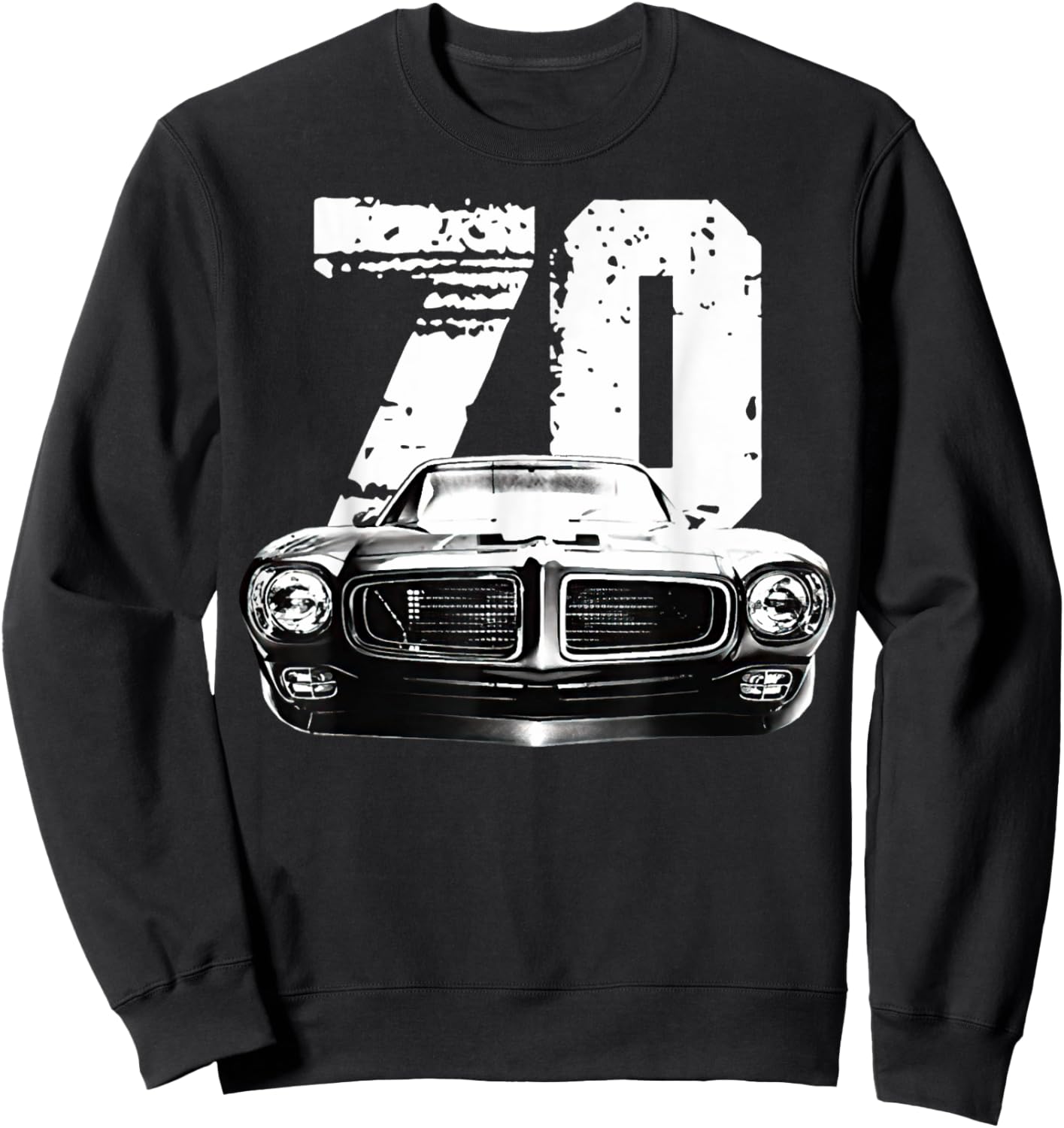 1970 trans am vintage black car MUSCLE CARS 70s CLASSIC Sweatshirt - Sweatshirt | Black