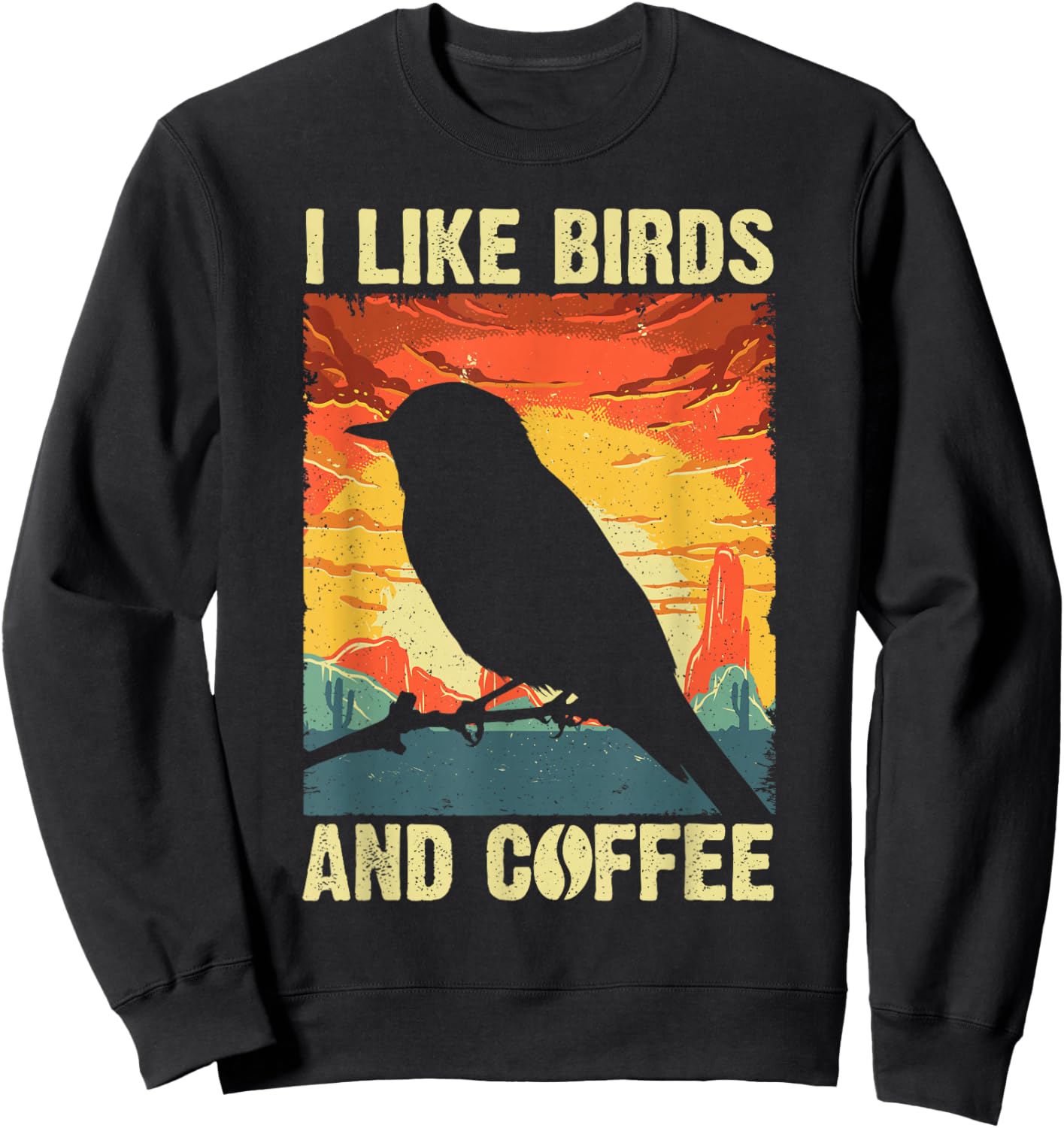 Best Bird Art Women Birding Nerd Birder Bird Watcher Sweatshirt - Sweatshirt | Black