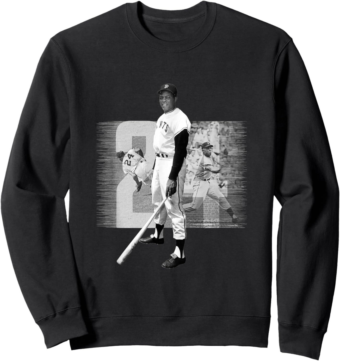 Willie Mays_Baseball_020 Sweatshirt - Sweatshirt | Black
