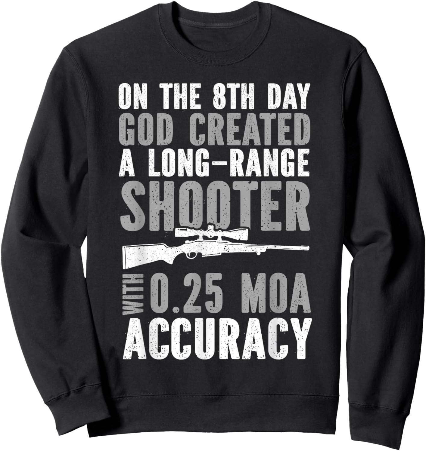 Long Range Shooting Marksman Precision Rifle Shooting Sweatshirt - Sweatshirt | Black