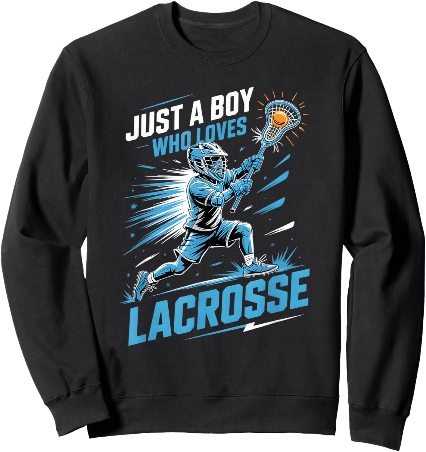 Boys Lacrosse Sweatshirt - Sweatshirt | Black