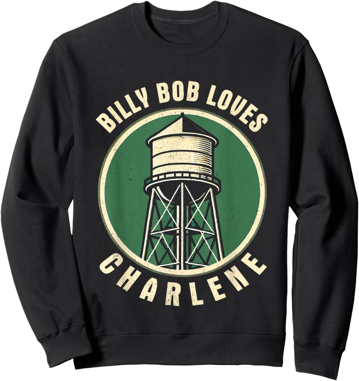Valgory Limited Billy Bob Loves Charlene Funny Gifts Lover Heart Sweatshirt - Sweatshirt | Black
