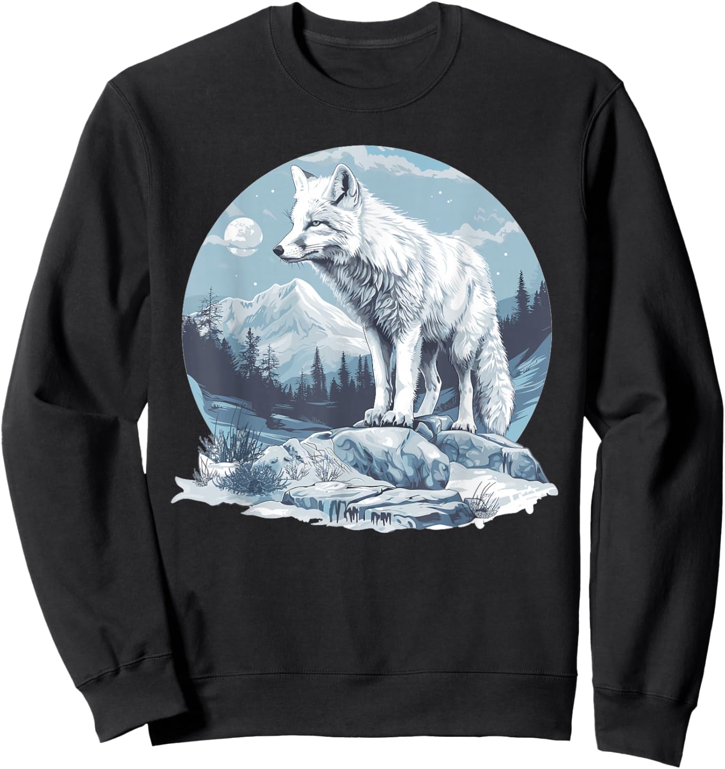 Arctic Foxes Lovers Arctic Fox Sweatshirt - Sweatshirt | Black