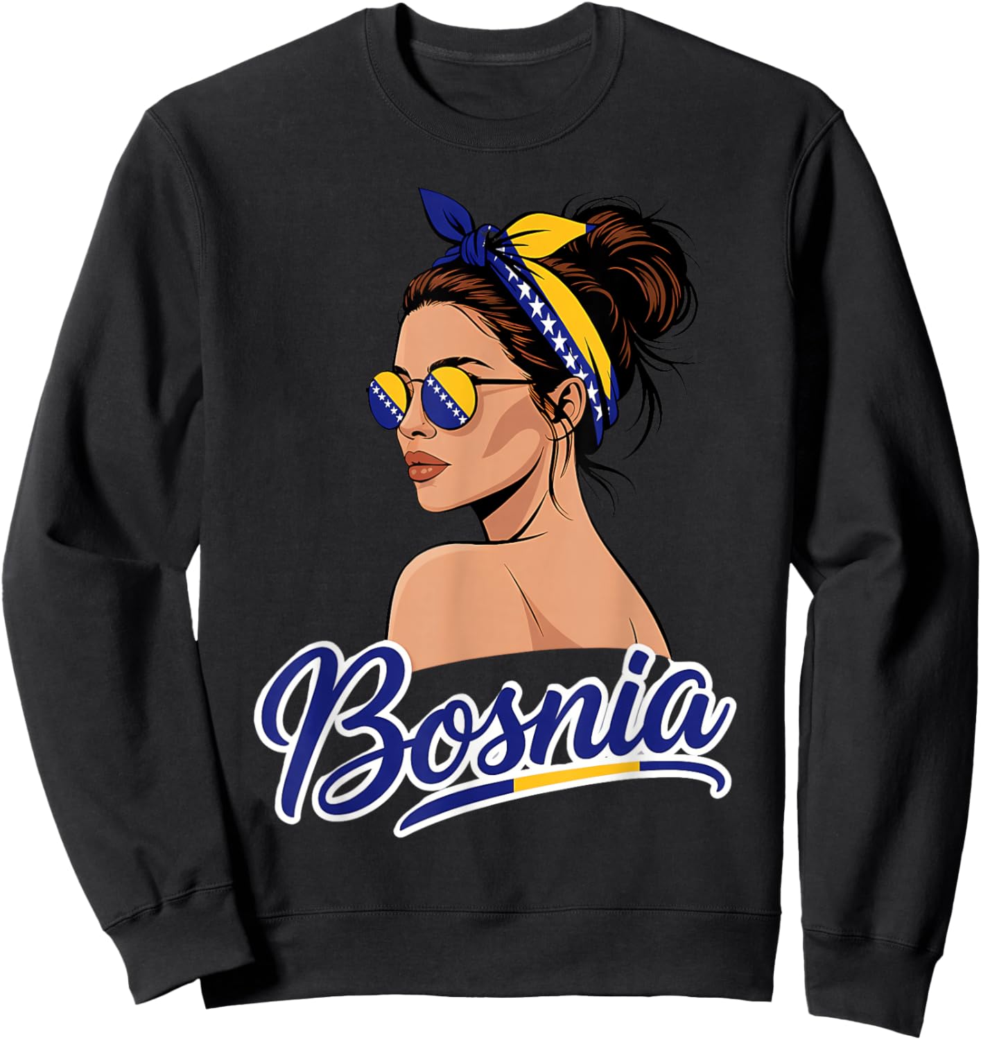 Bosnien und Herzegowina Flagge Bosnian Pride Sweatshirt - Sweatshirt | Black