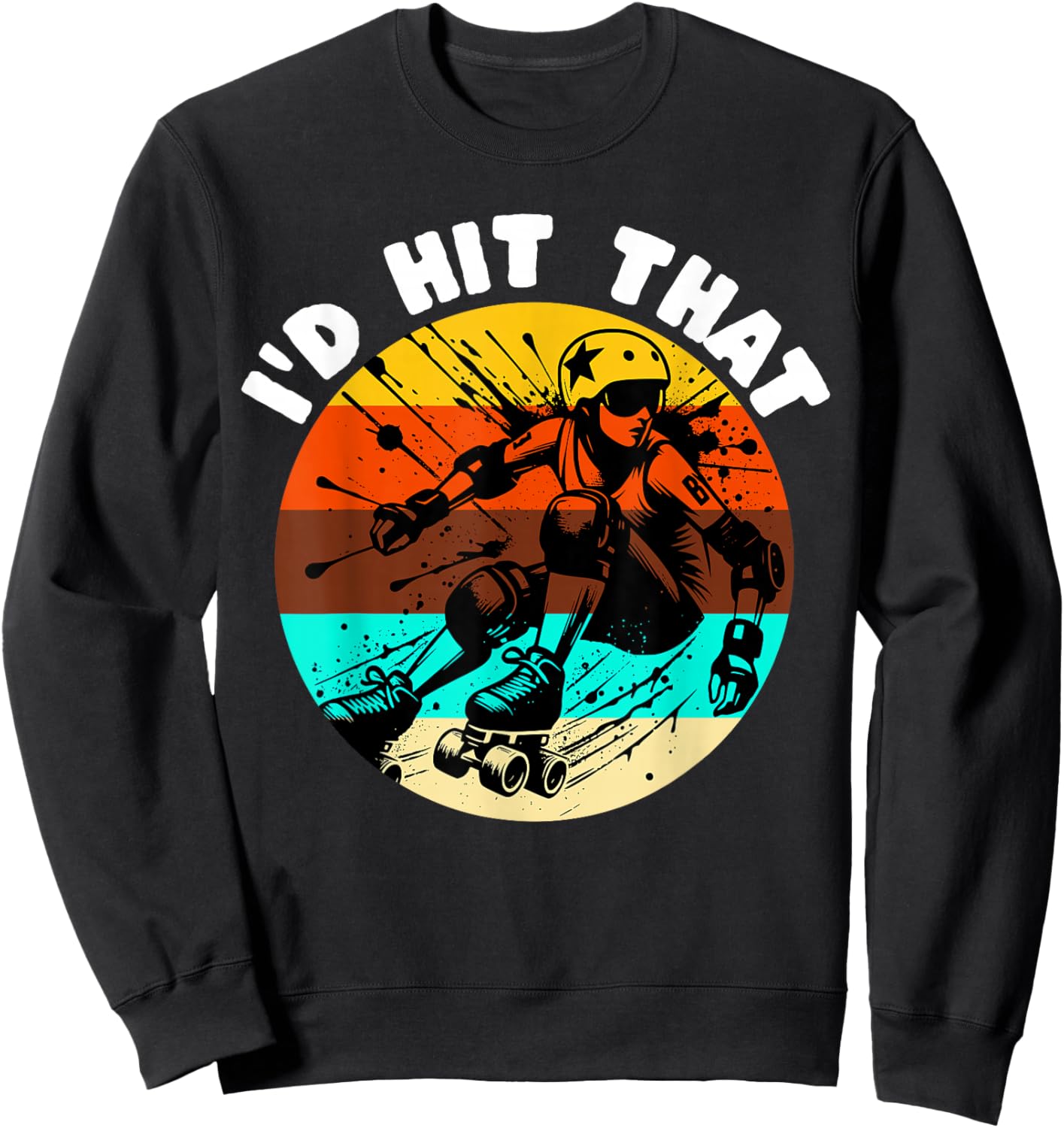 Roller Derby Player Roller Derby Sweatshirt - Sweatshirt | Black