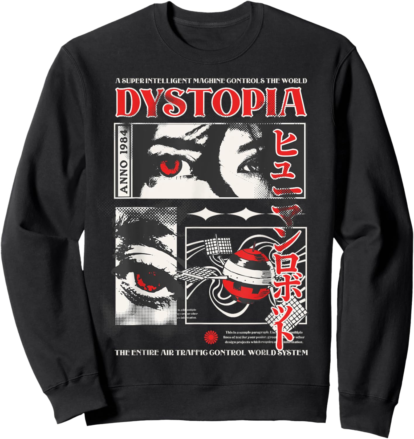 Dystopia Sweatshirt - Sweatshirt | Black