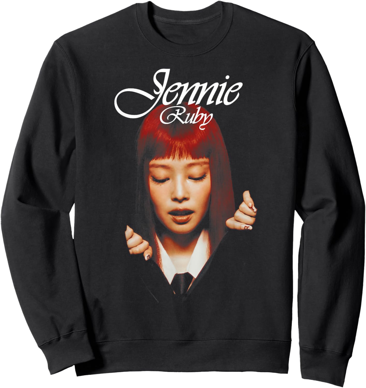 Jennie Album Cover , black, S Sweatshirt - Sweatshirt | Black