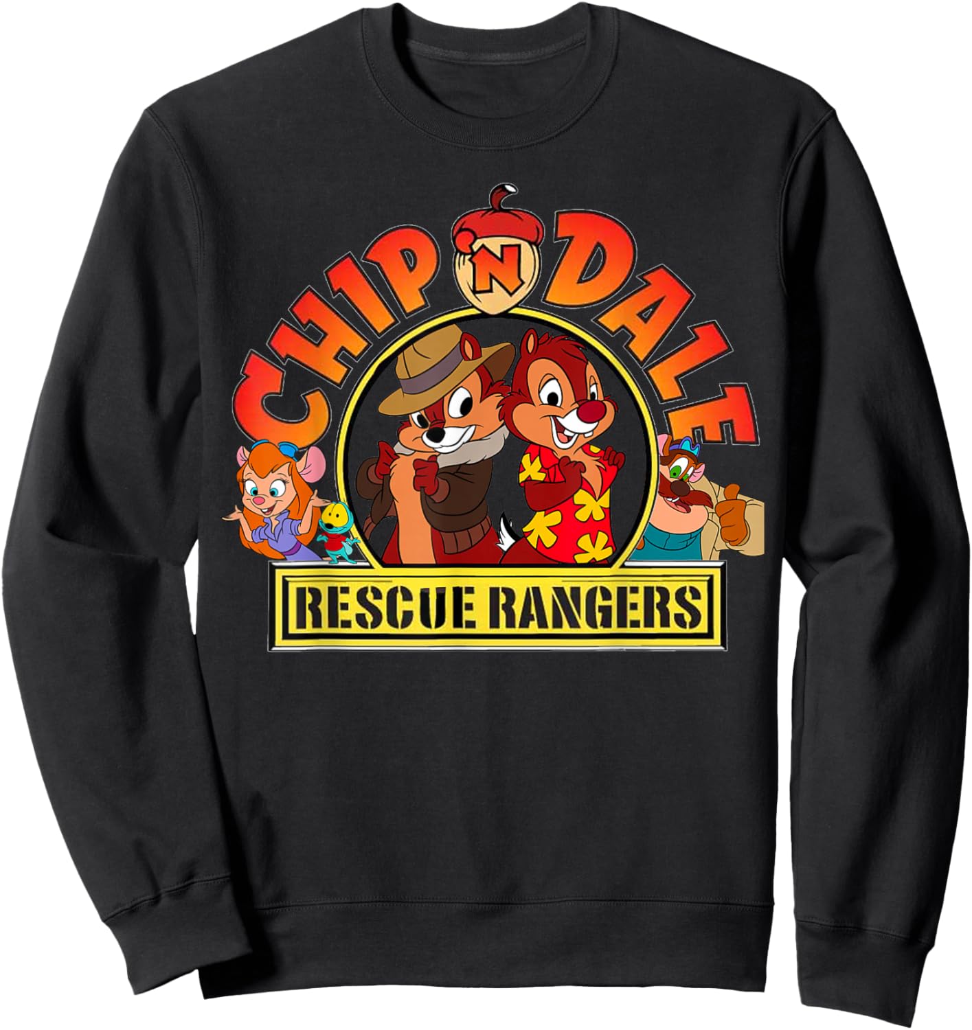 Chip N Dale Rescue Rangers Sweatshirt - Sweatshirt | Black