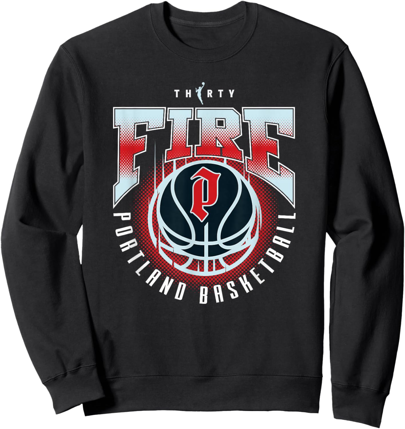 WNBA 30th Anniversary Triple Stack Portland Fire Sweatshirt - Sweatshirt | Black