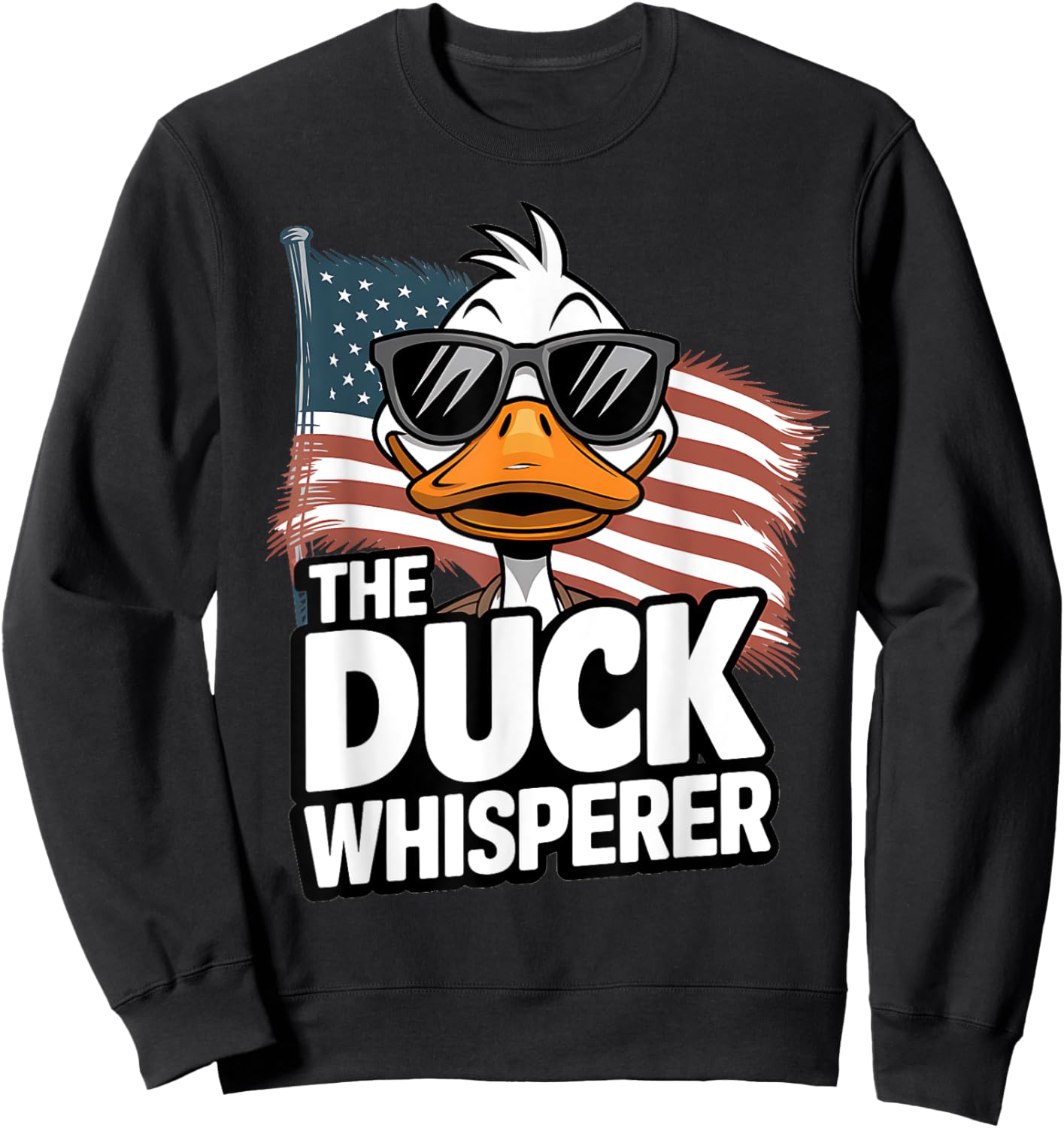 The Duck Whisperer Farmer Animal Farm Funny Women Sweatshirt - Sweatshirt | Black