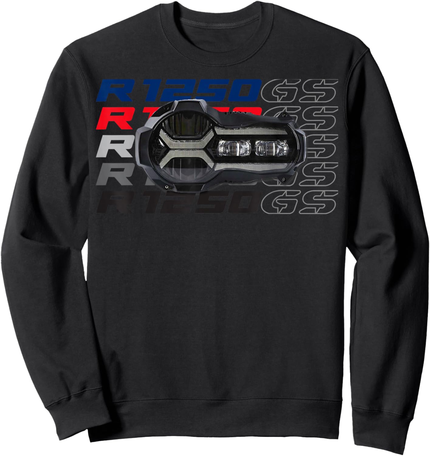 R 1250 GS Adventure Headlight Bike Motorcycle Sweatshirt - Sweatshirt | Black