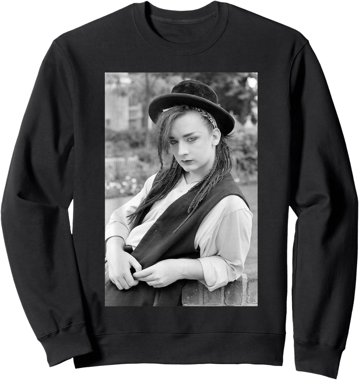 Culture Club Boy George Portrait 1982 Sweatshirt - Sweatshirt | Black