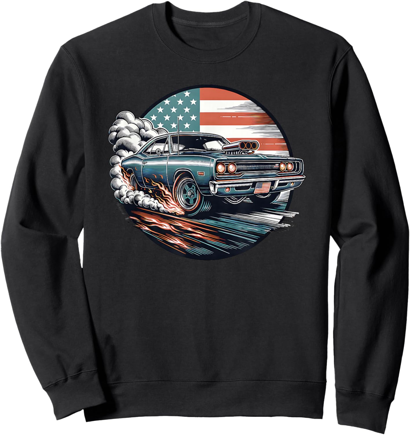 Muscle Car Sweatshirt - Sweatshirt | Black