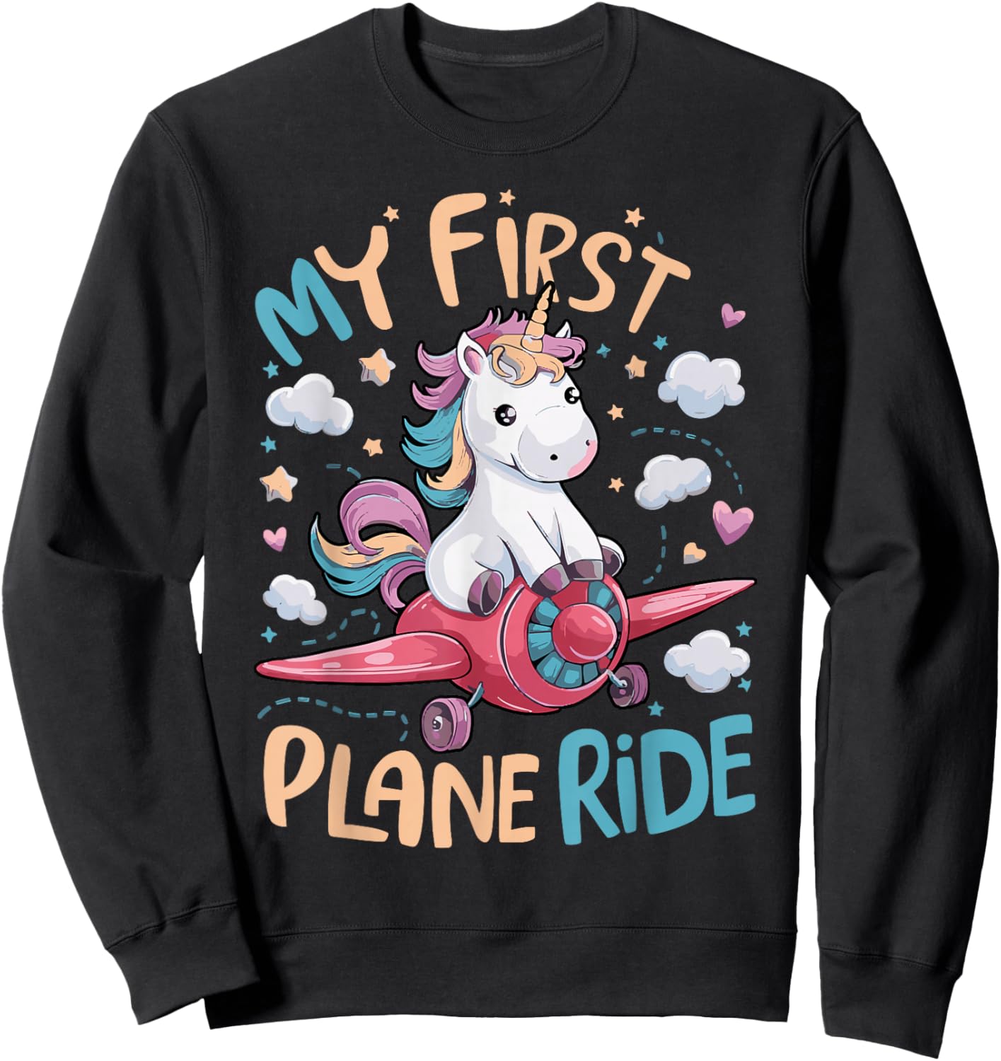 My First Plane Ride Sweatshirt - Sweatshirt | Black