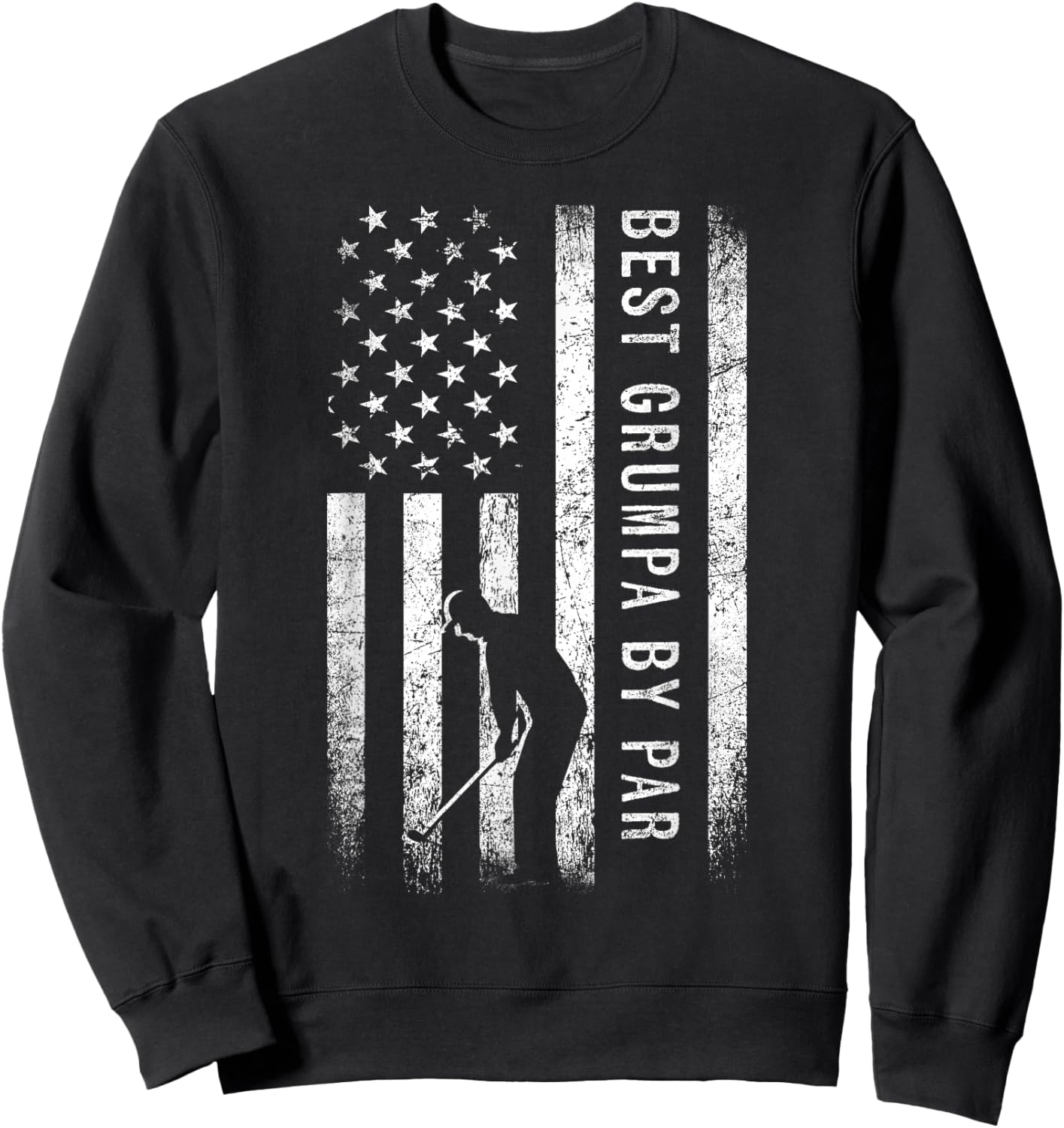 Best Grumpa By Par Golfing Gifts Grumpa Father's Day Golf Sweatshirt - Sweatshirt | Black